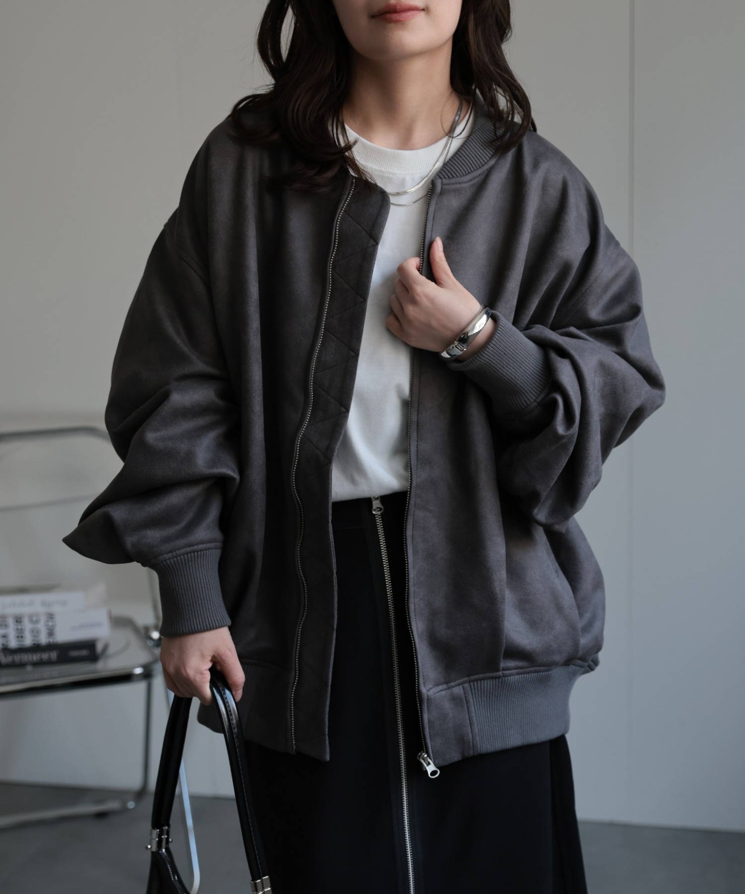 model：156cm 着用サイズ：FREE