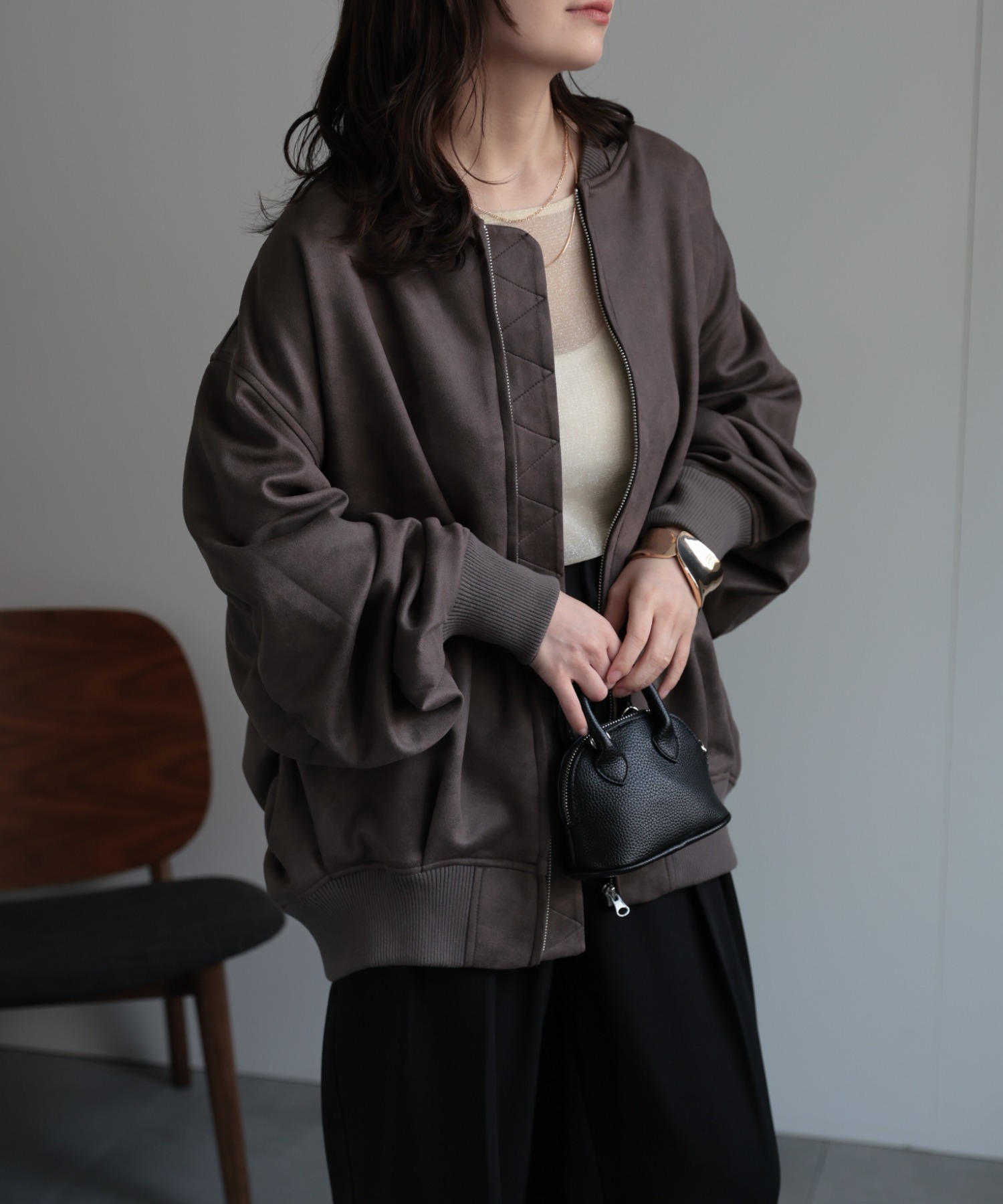 model：156cm 着用サイズ：FREE