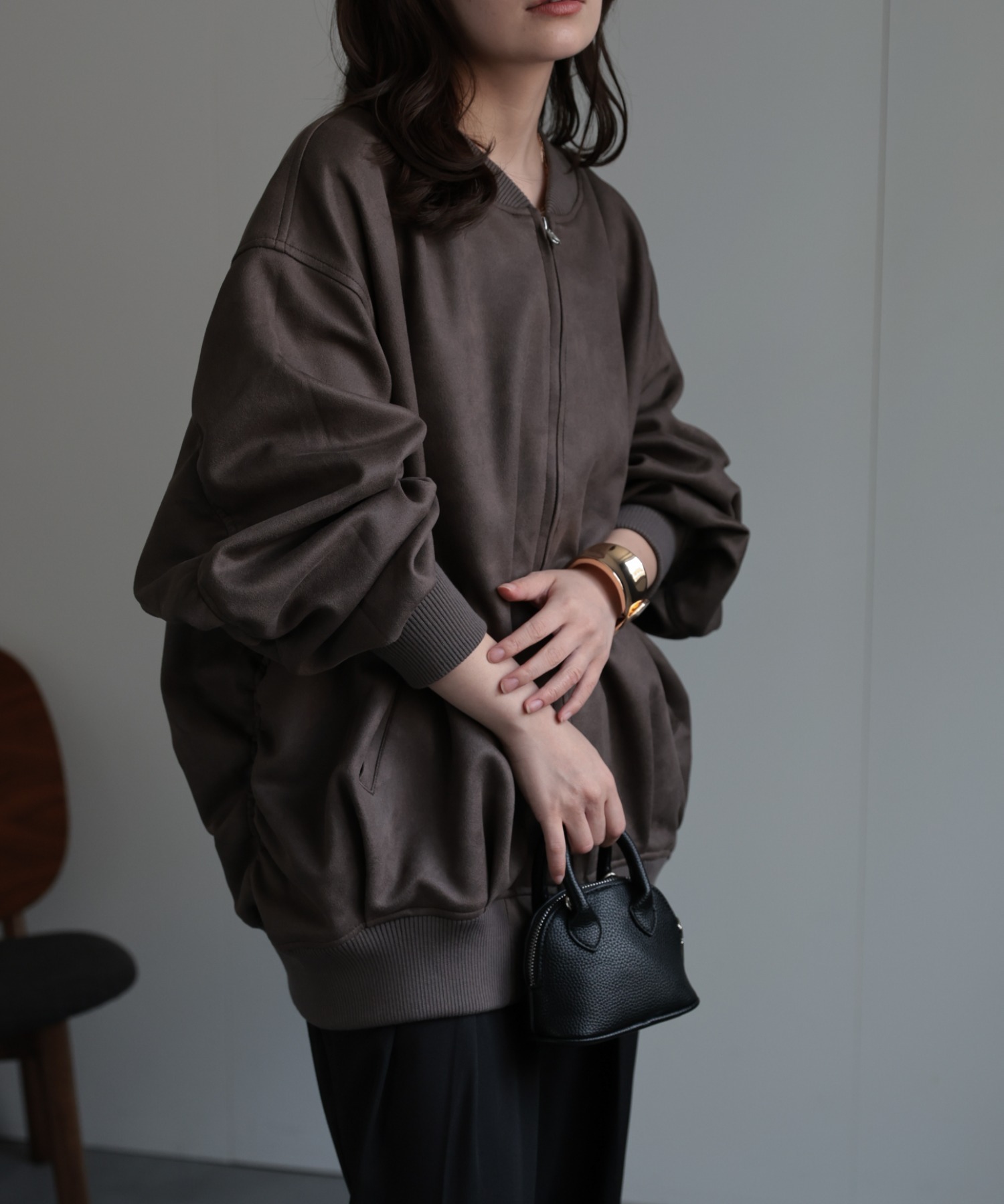 model：156cm 着用サイズ：FREE