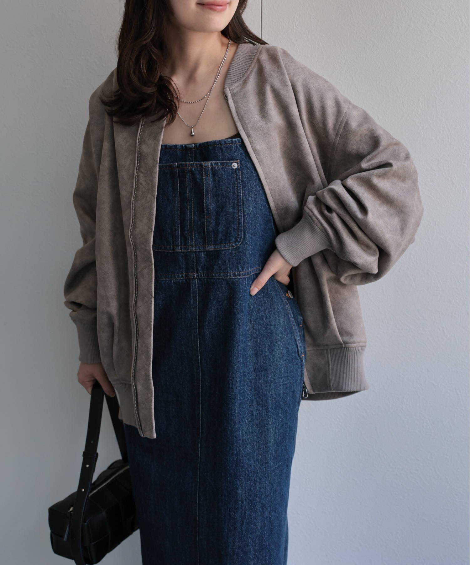 model：156cm 着用サイズ：FREE