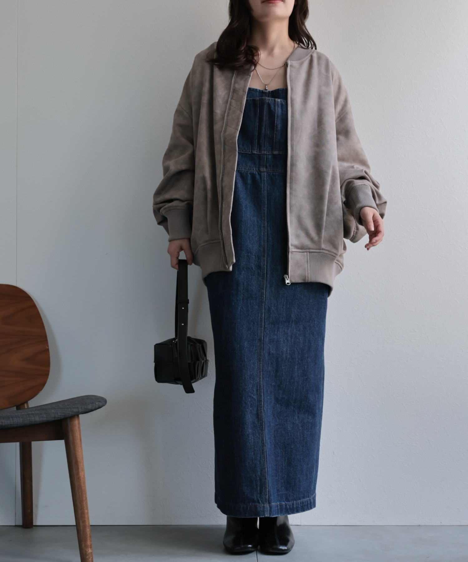 model：156cm 着用サイズ：FREE