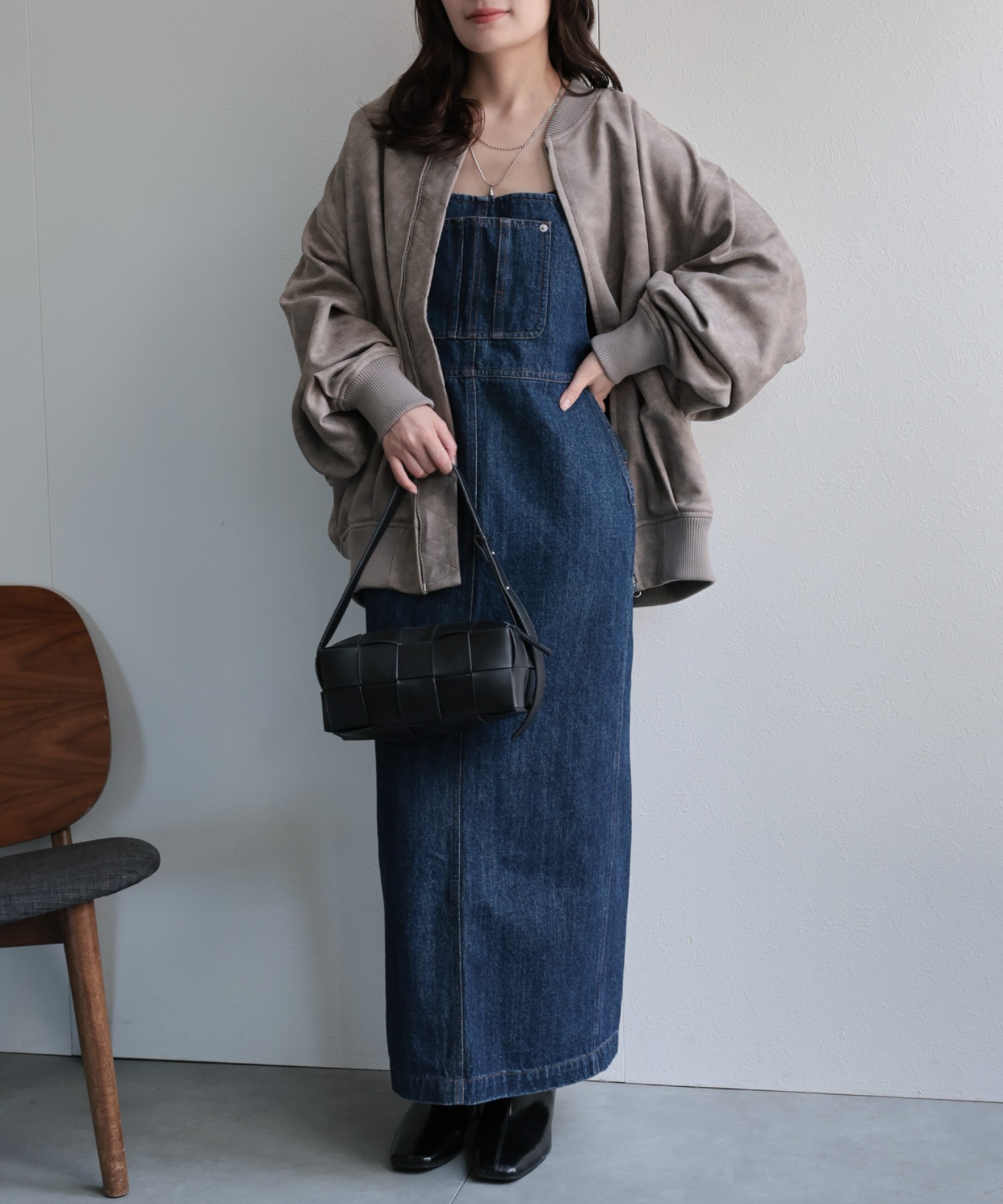 model：156cm 着用サイズ：FREE