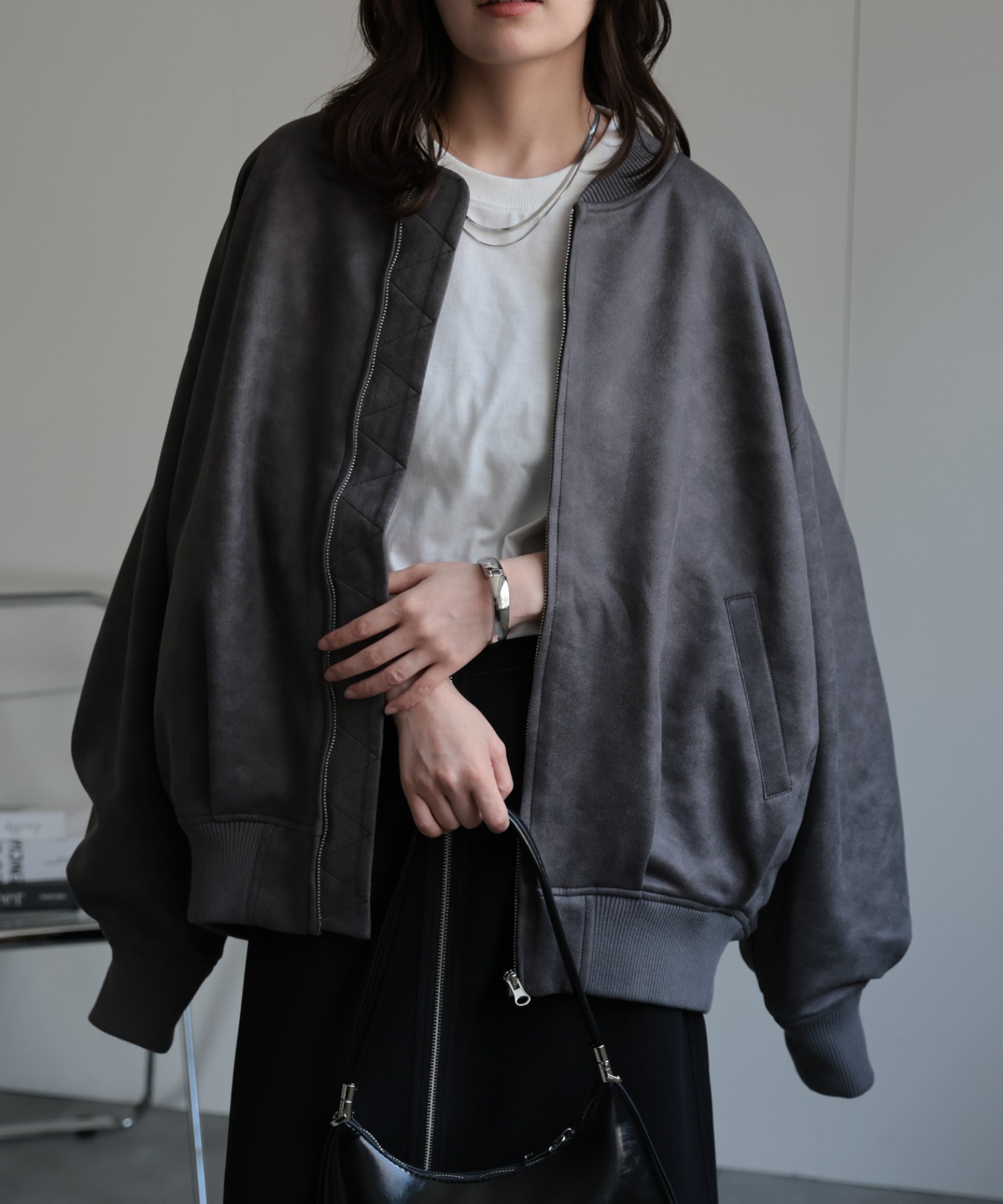 model：156cm 着用サイズ：FREE