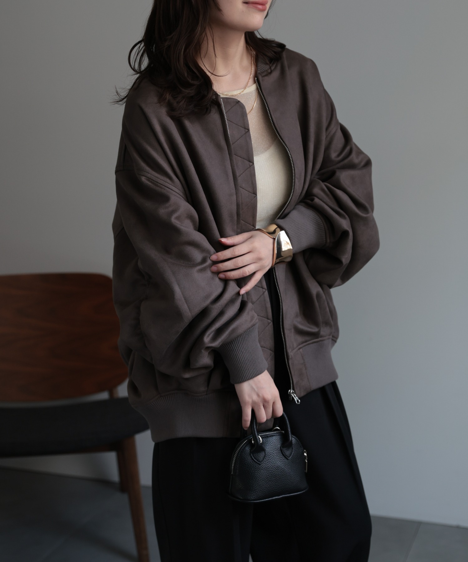 model：156cm 着用サイズ：FREE