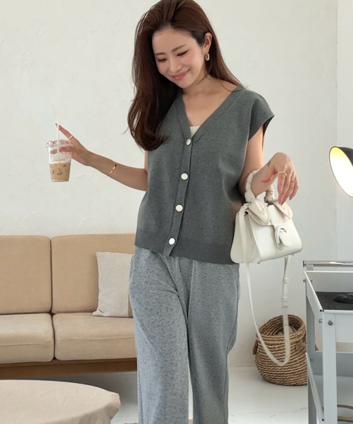 model：H166 着用サイズ：FREE
