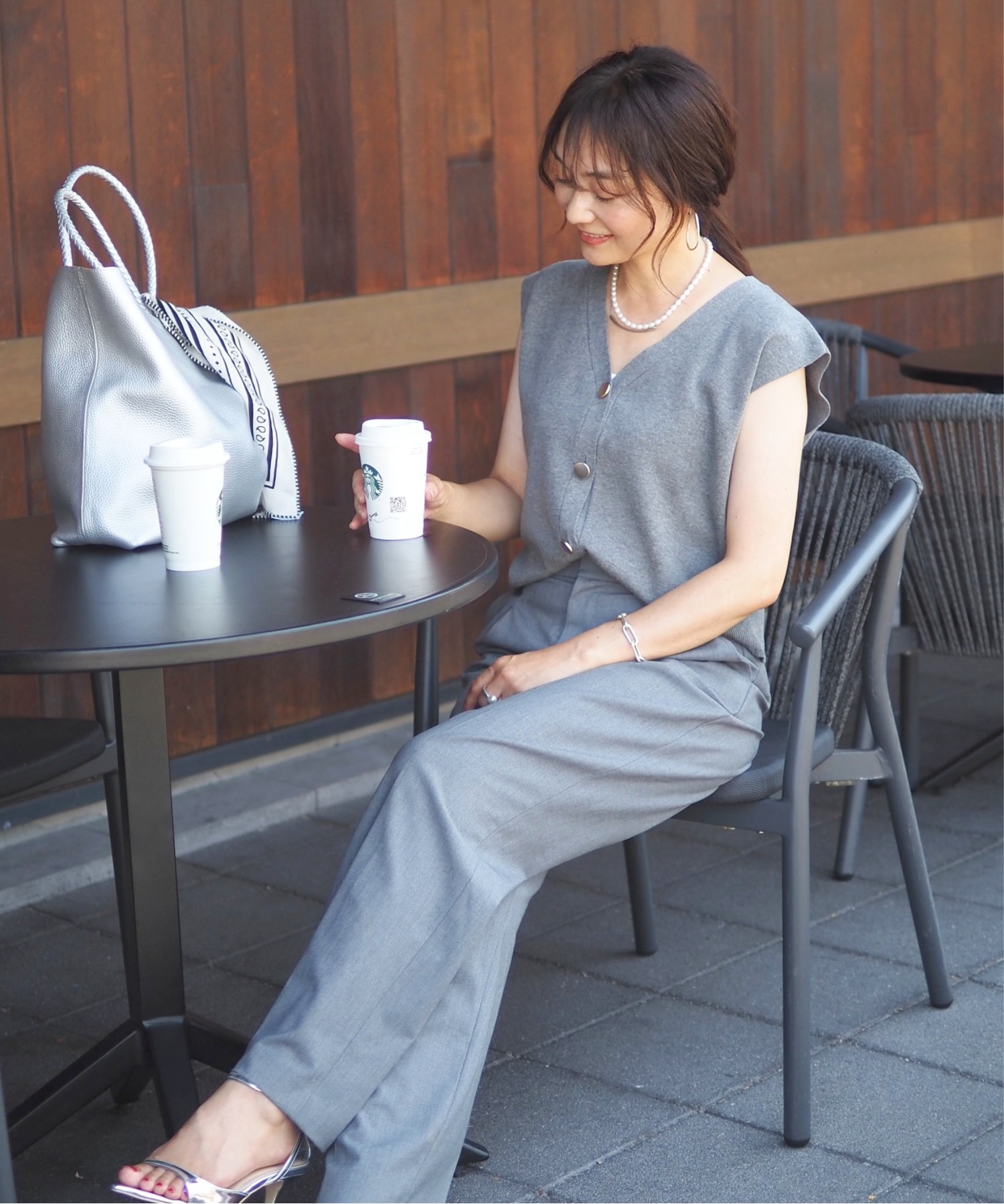 model：H164 着用サイズ：FREE