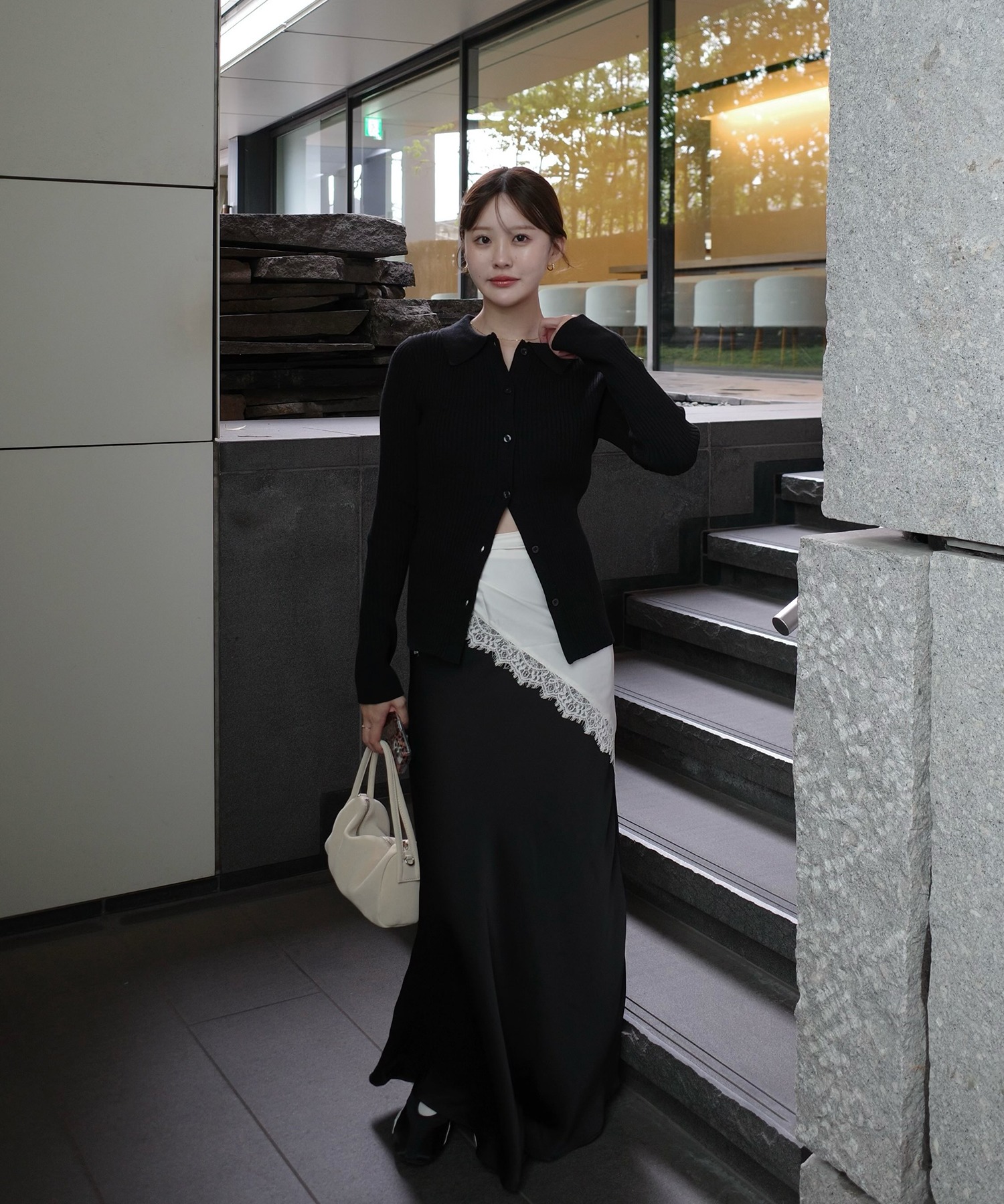 model：H165 着用サイズ：FREE