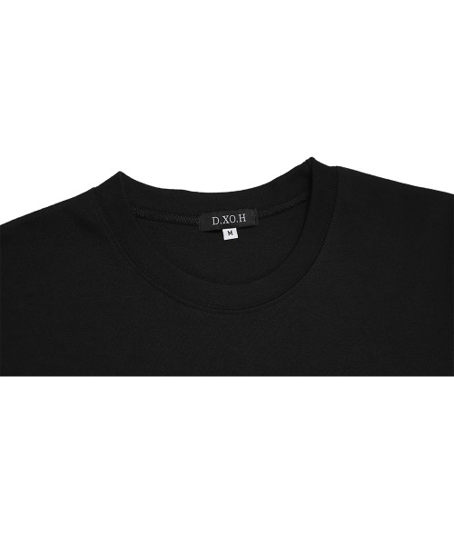 ★DXOH★Unisex Stack Logo Nagrang T-Shirt Bk/Wh Mel★正規品 A'GEM/9 × .kom『DXOH/ディソエイチ』STACK LOGO T-SHIRT