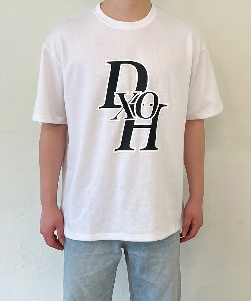 A'GEM/9 × .kom『DXOH/ディソエイチ』STACK LOGO T-SHIRT/スタックロゴ