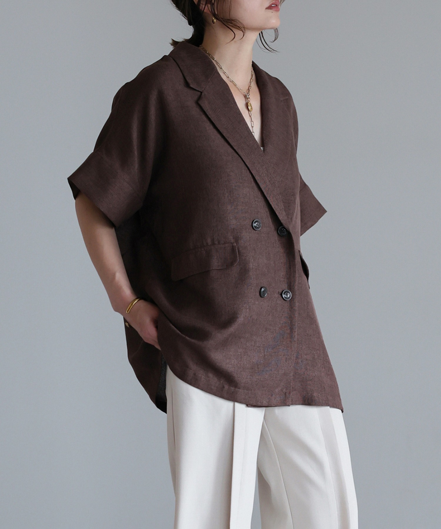 model：H158 着用サイズ：FREE