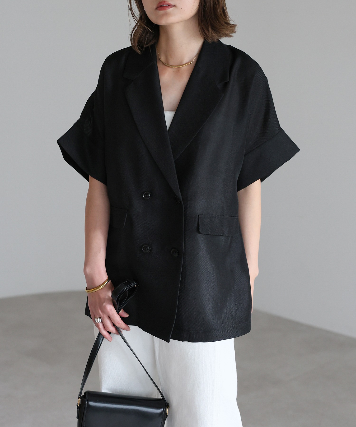 model：H158 着用サイズ：FREE