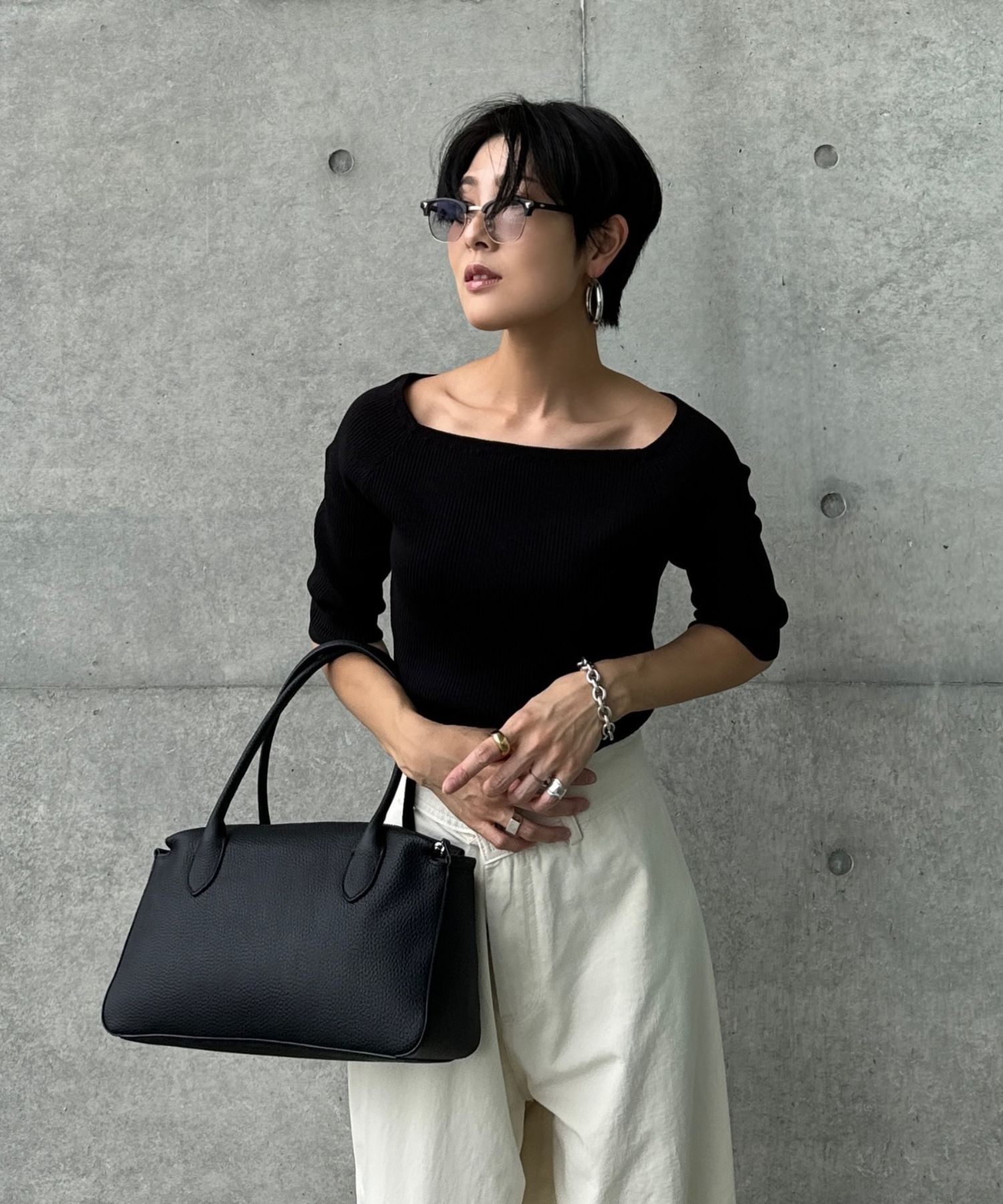 model：H158 着用サイズ：FREE