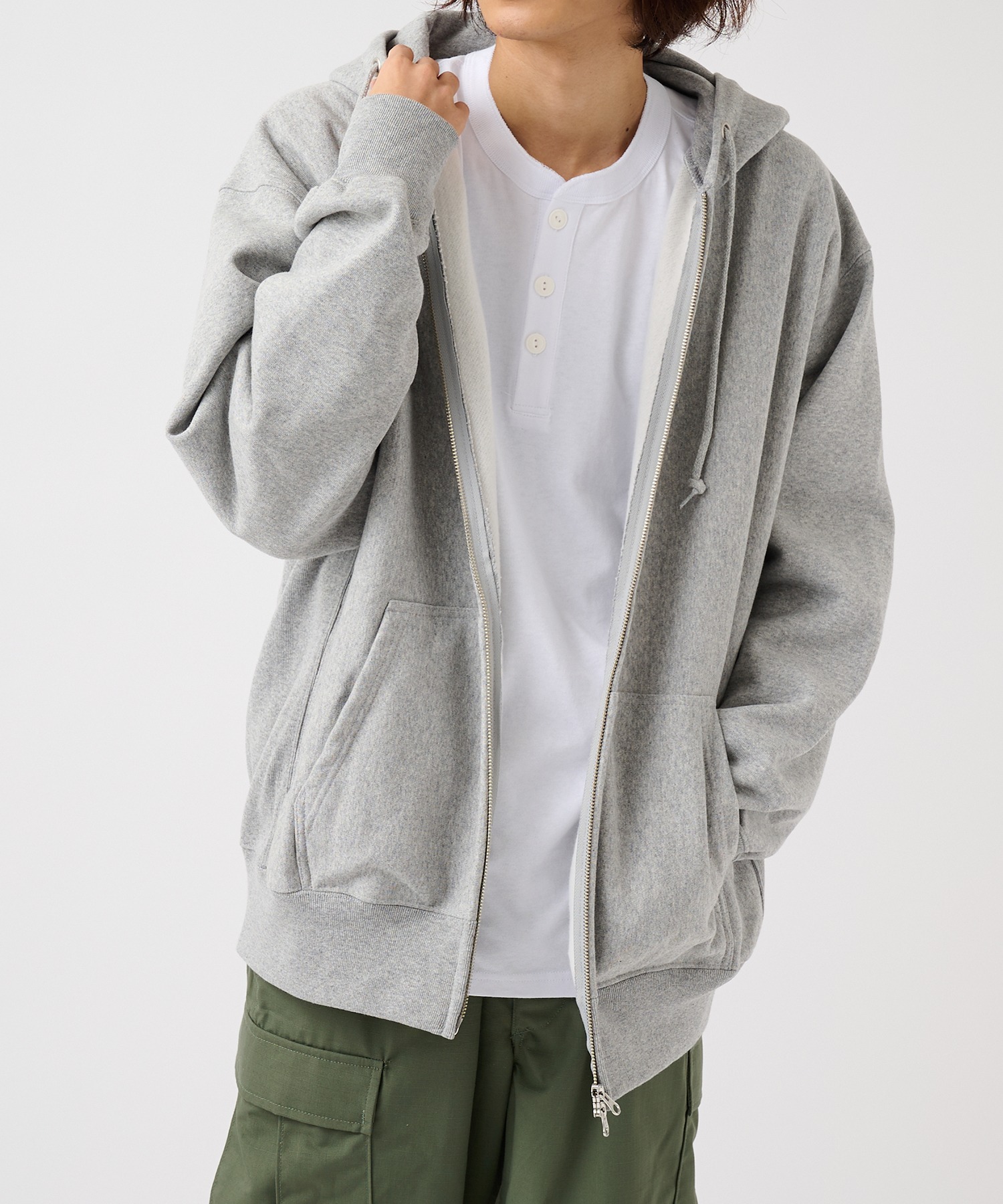 United Athle heavy weight full zip hoodie — толстовка с полной молнией, YKK, 12 унций, big‑size 5762