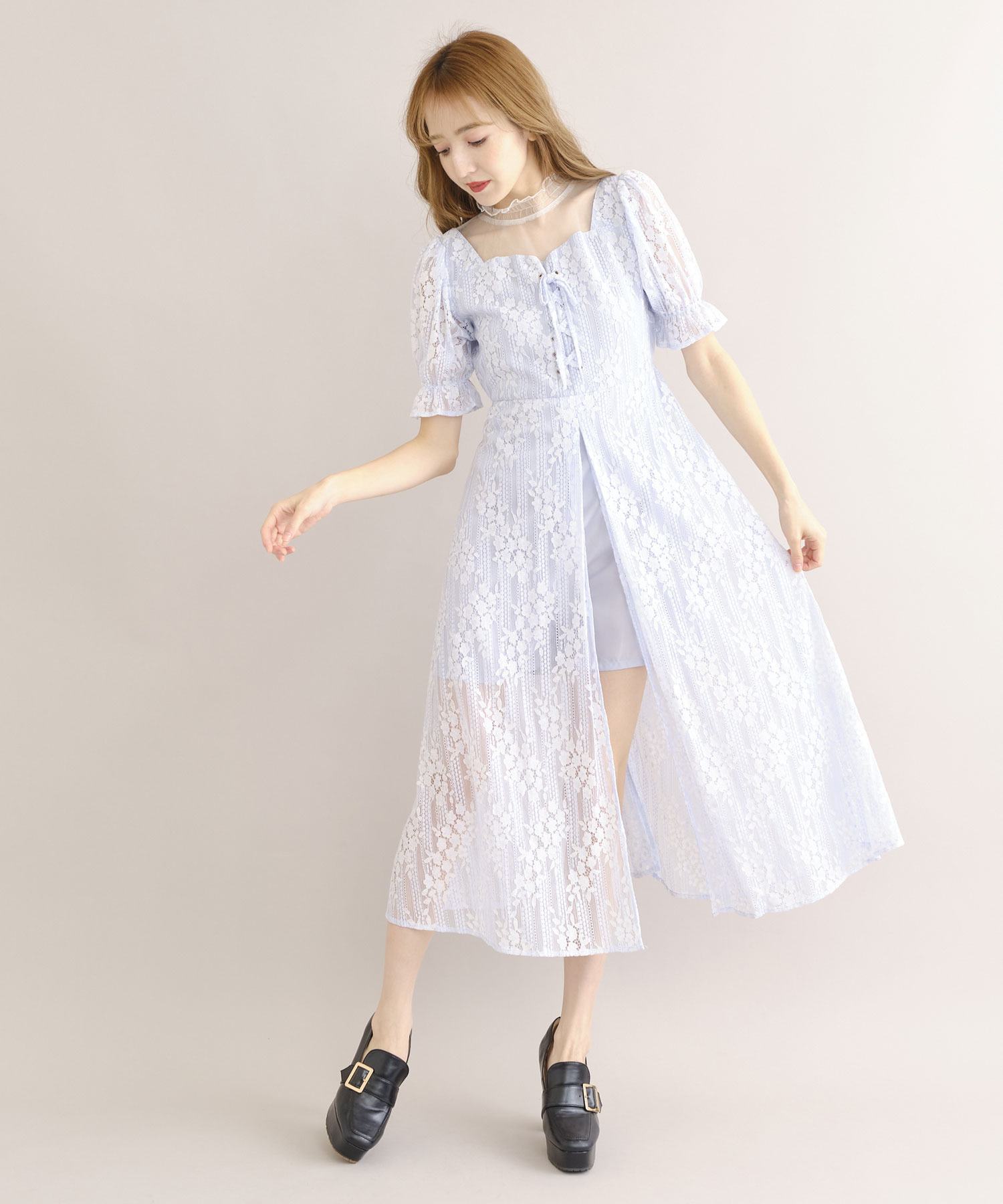 レースレイヤードワンピース Titty Co Titty Co Online Store ティティーアンドコーオンラインストア