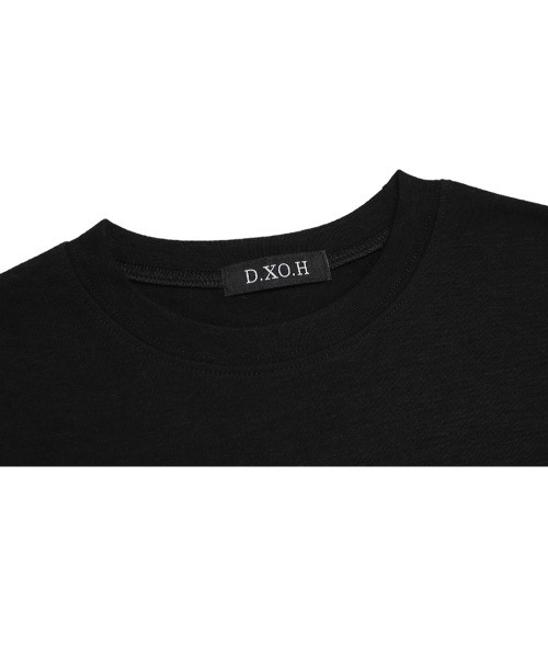 スエード調 Tシャツ 2色 エンボスロゴ ストリート 韓国 cr4247 スエード調 Tシャツ 2色 エンボスロゴ ストリート 韓国 cr4247