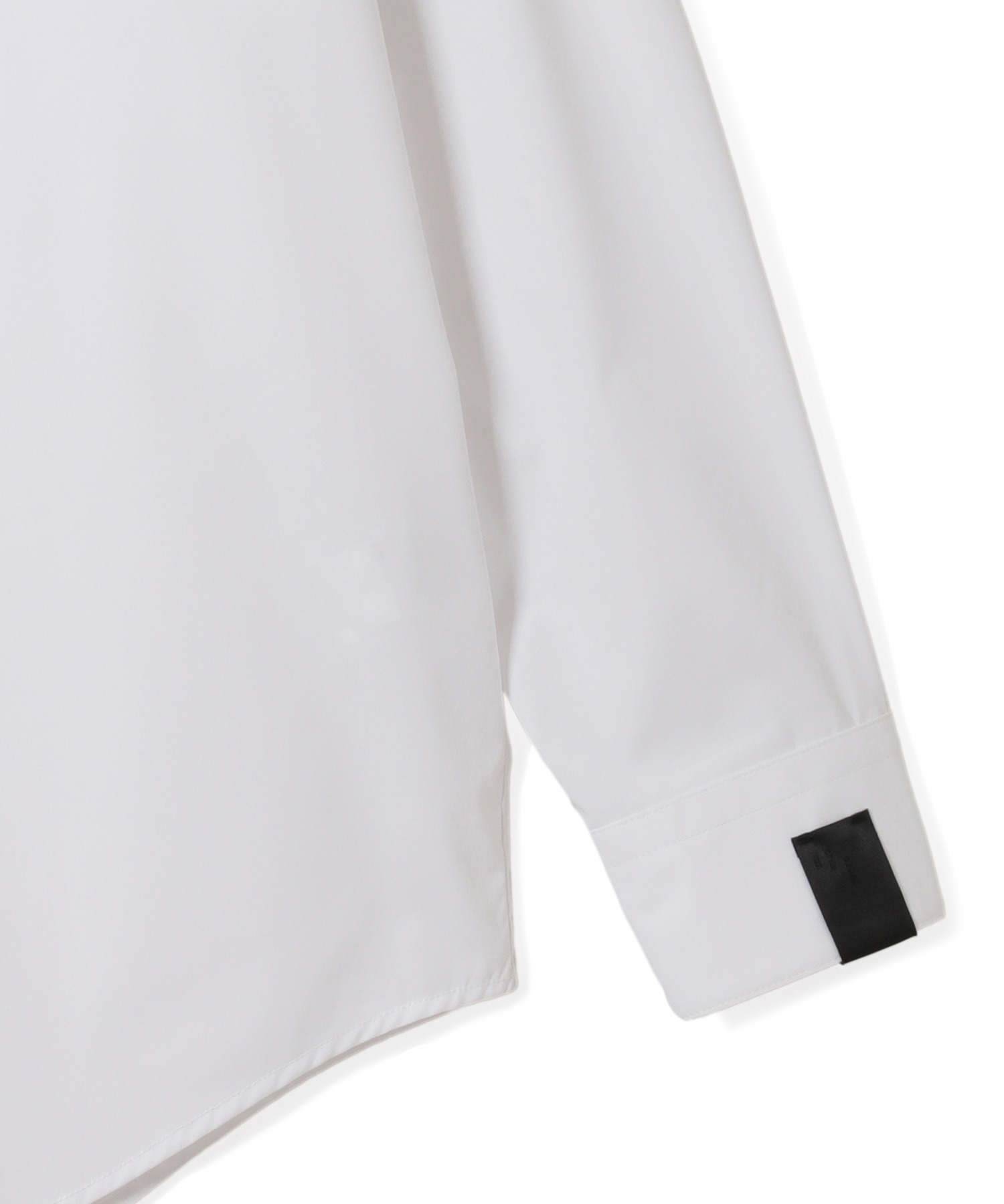 N. HOOLYWOOD 総柄ブラックシャツ 40サイズ L-XLサイズ相当 バンドカラー ハイストレッチ L/S オックスフォード シャツ