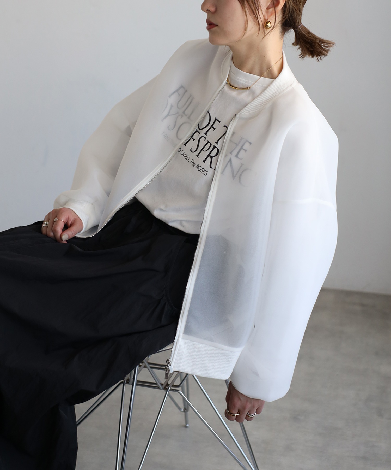 model：H158 着用サイズ：FREE