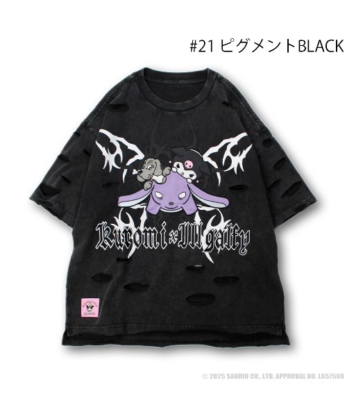 A'GEM/9 × .kom 『GALFY/ガルフィー』イルガルフィーボロボロ半袖T