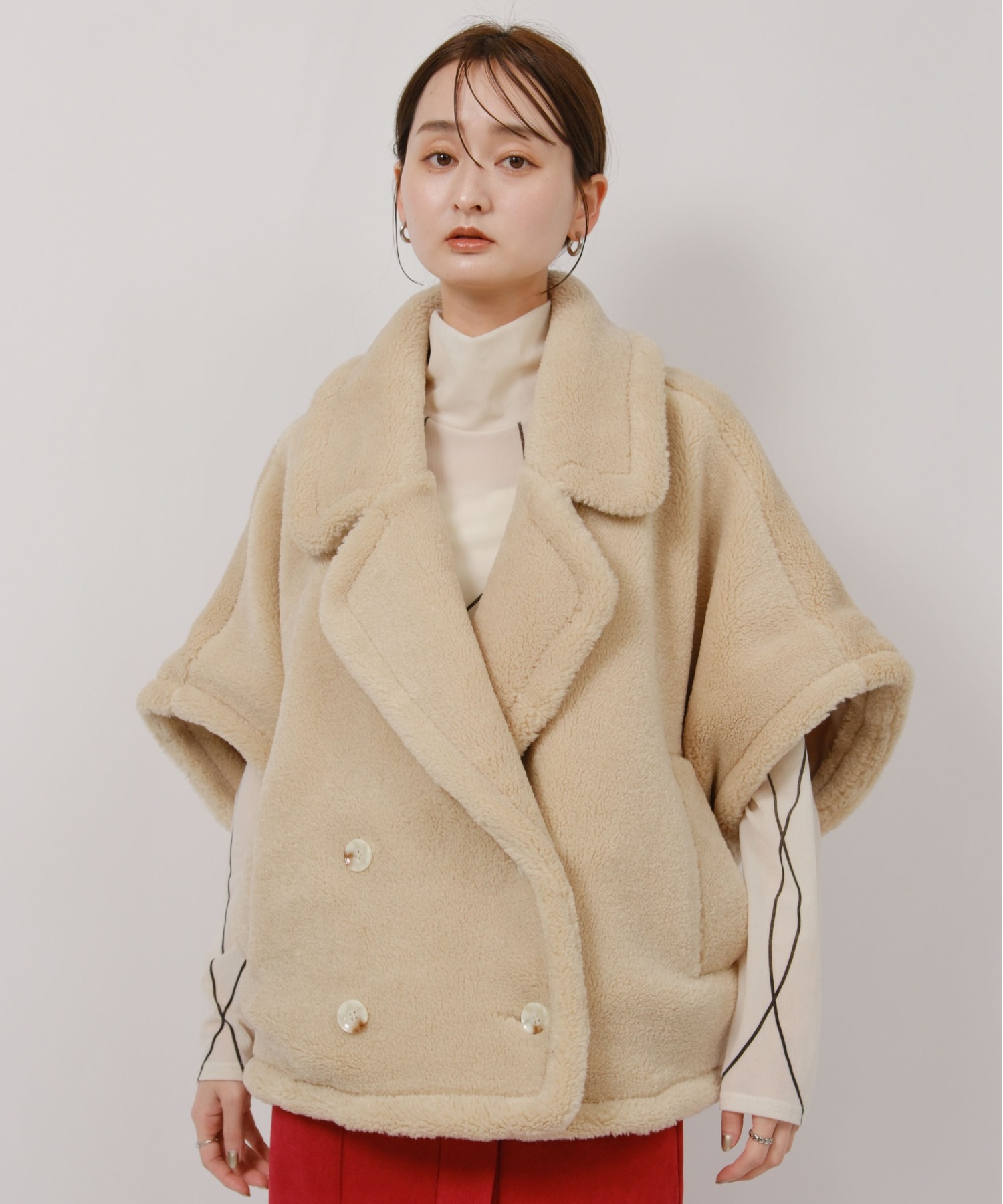 ボアポンチョコート Palm Riche│Eimee Law & LHELBIE 公式オンライン