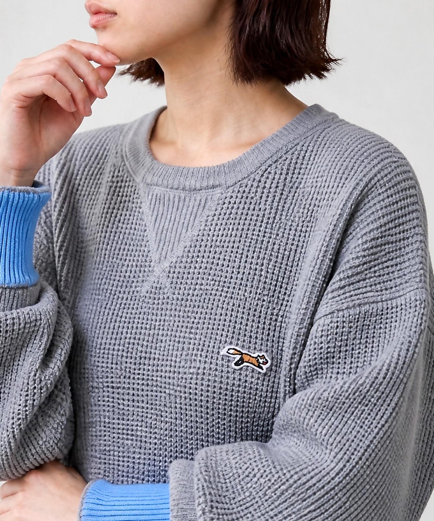 PENNEYS/ペニーズ 別注 THE FOX ワッペン刺繍 裏配色 ワッフル