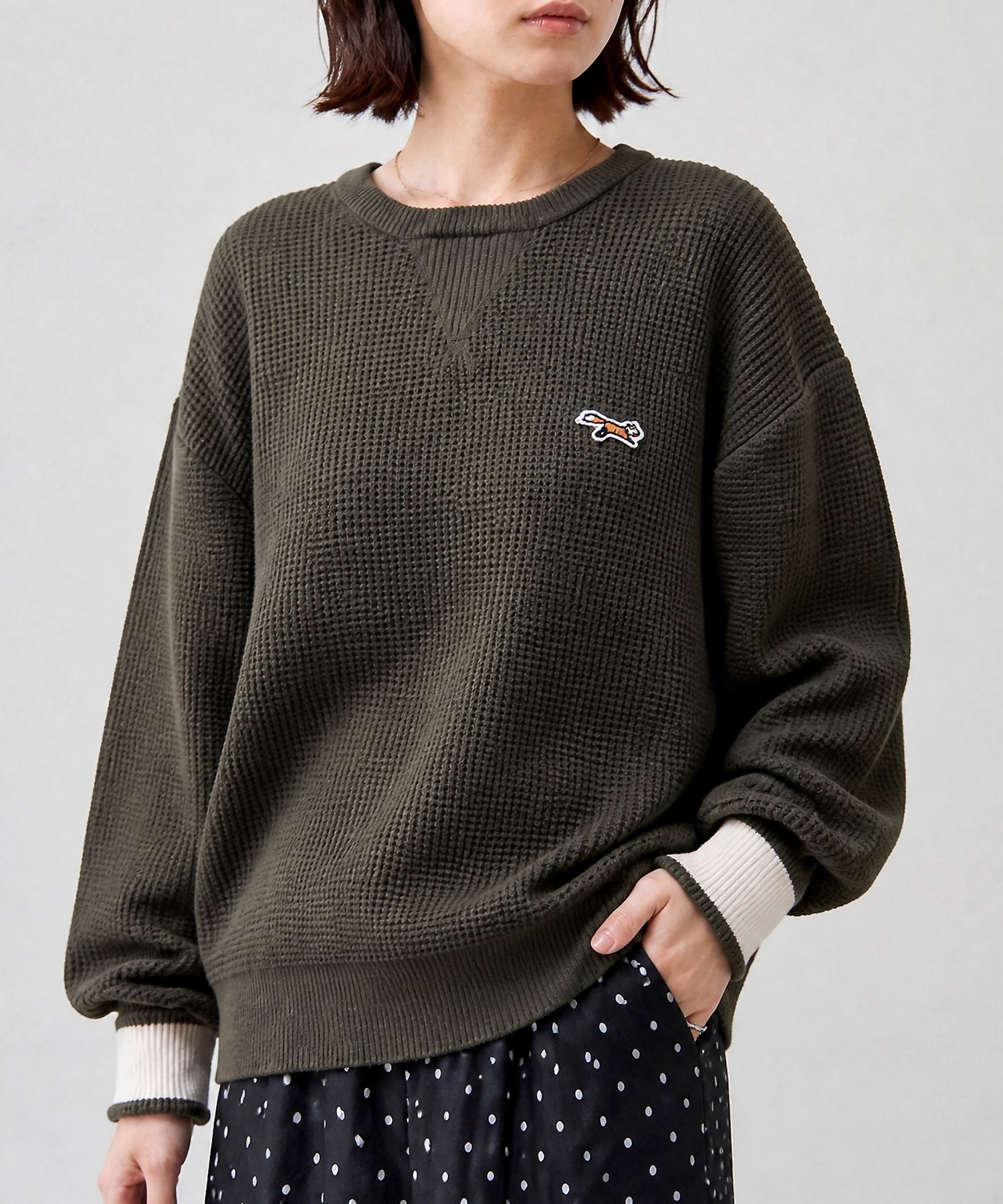 PENNEYS/ペニーズ 別注 THE FOX ワッペン刺繍 裏配色 ワッフル