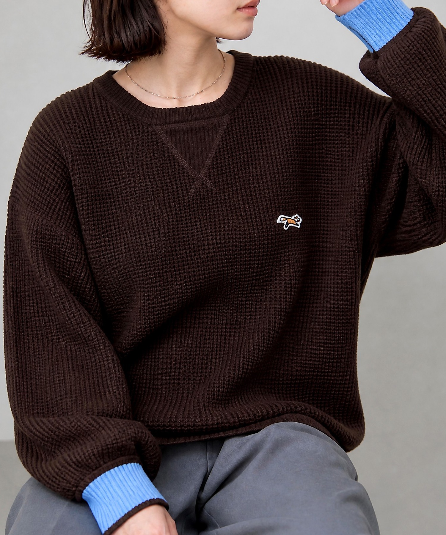 PENNEYS/ペニーズ 別注 THE FOX ワッペン刺繍 裏配色 ワッフル