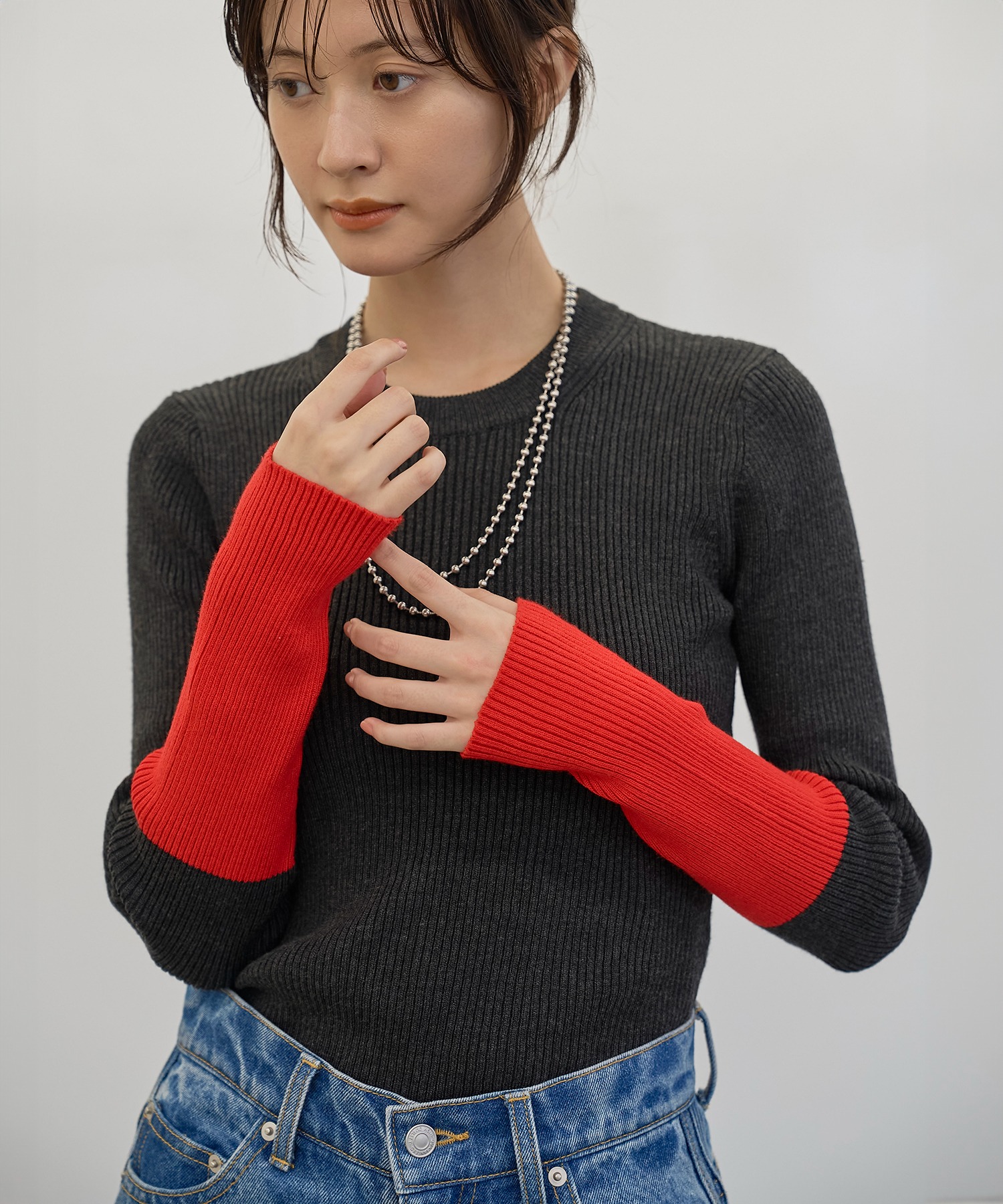 model：H166　着用サイズ：F