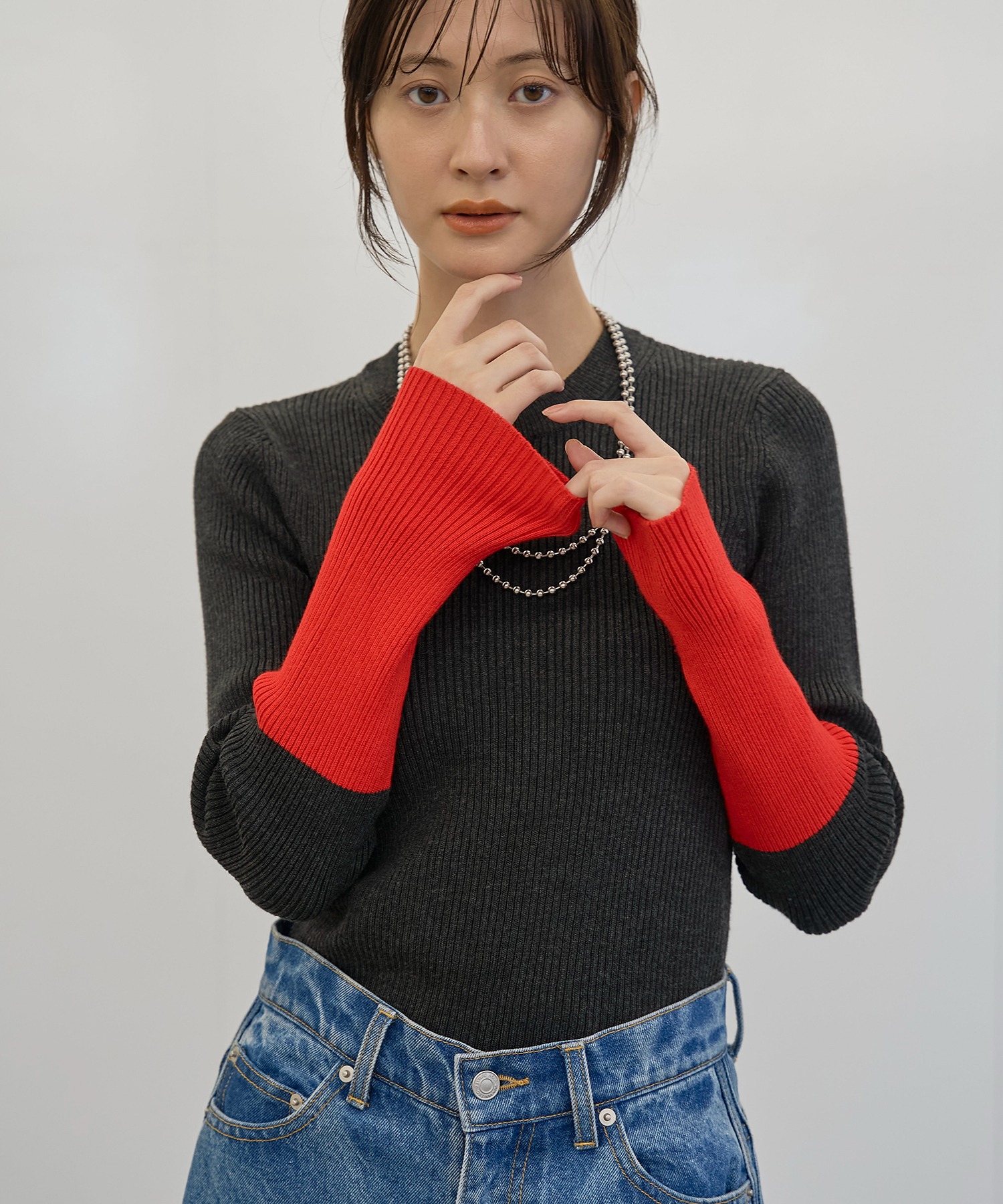 model：H166　着用サイズ：F