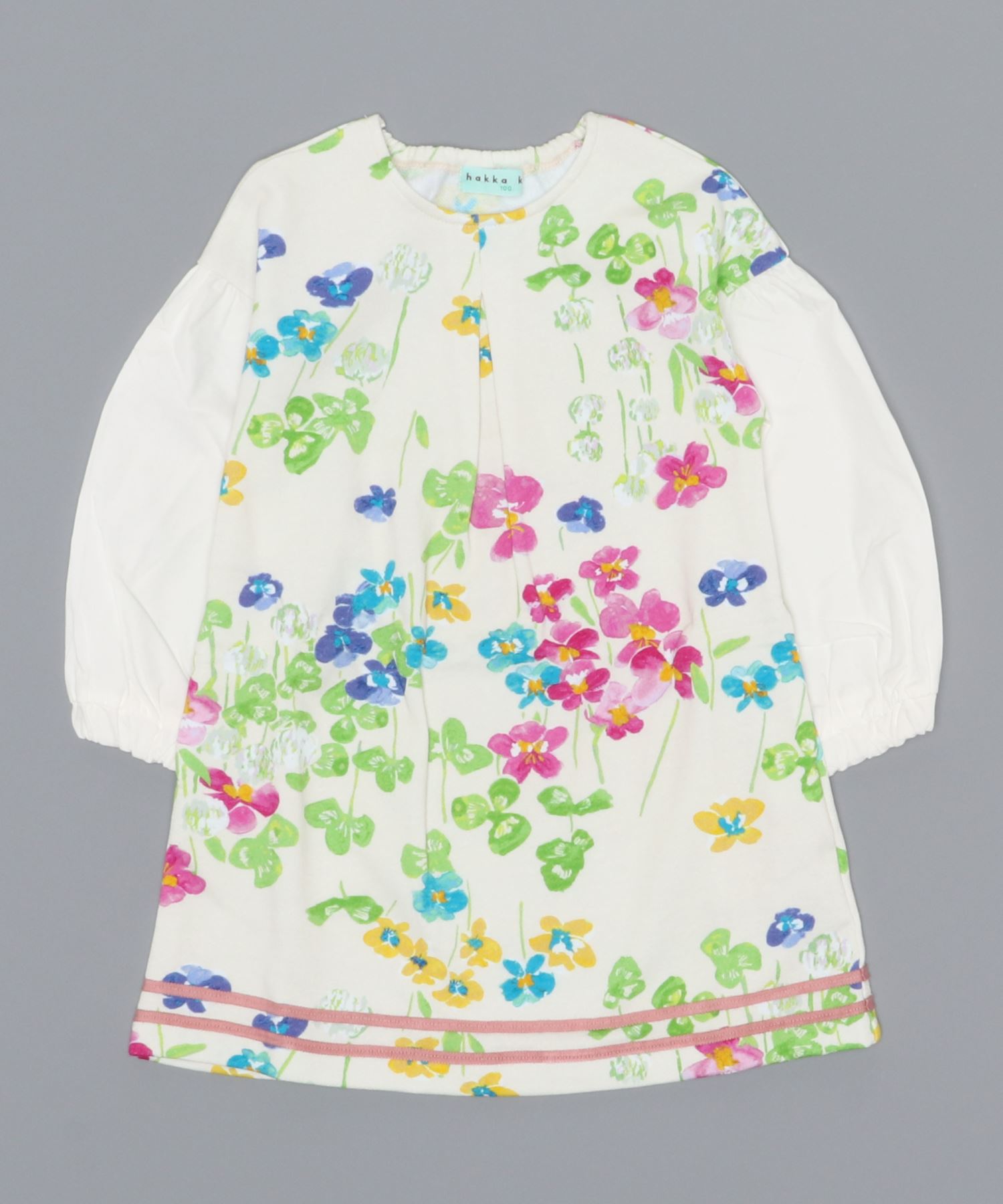 オリジナルビオラとクローバープリントミニ裏毛ワンピース Diskoperindag Pemalangkab Go Id