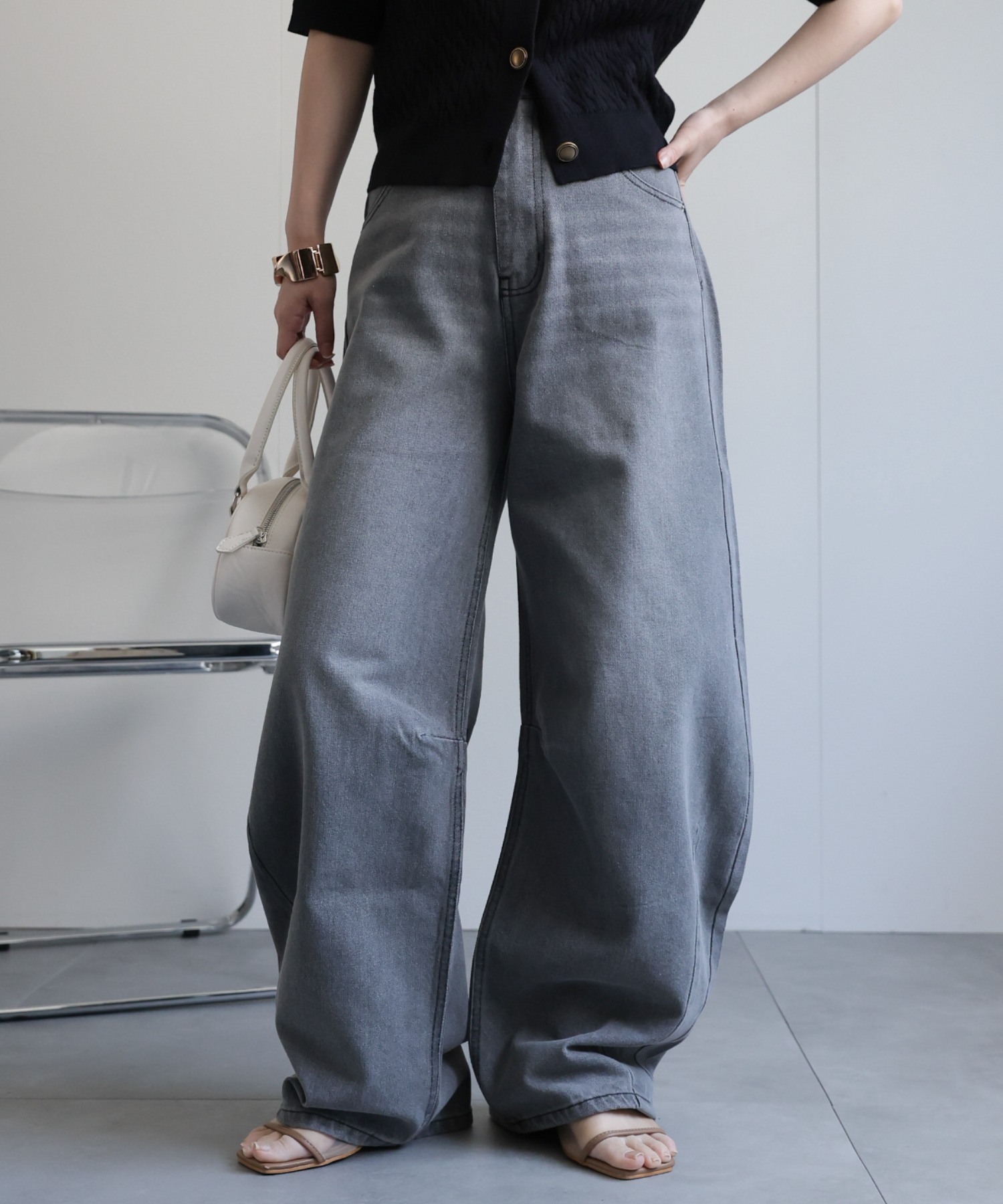 model：156cm 着用サイズ：FREE