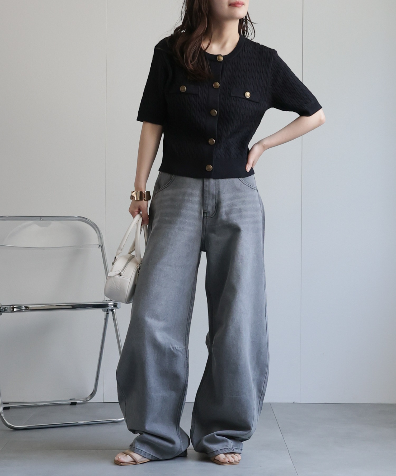 model：156cm 着用サイズ：FREE