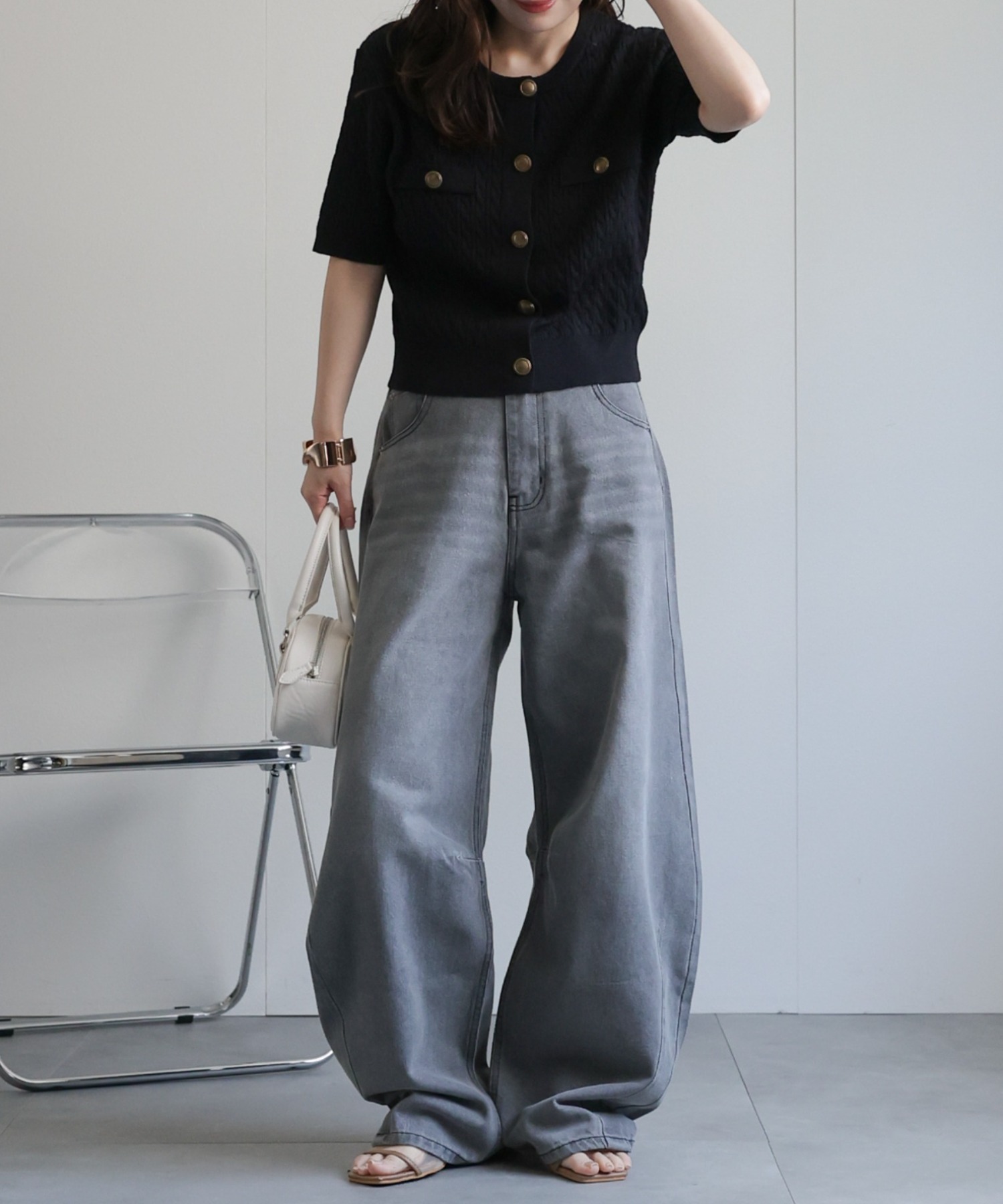 model：156cm 着用サイズ：FREE
