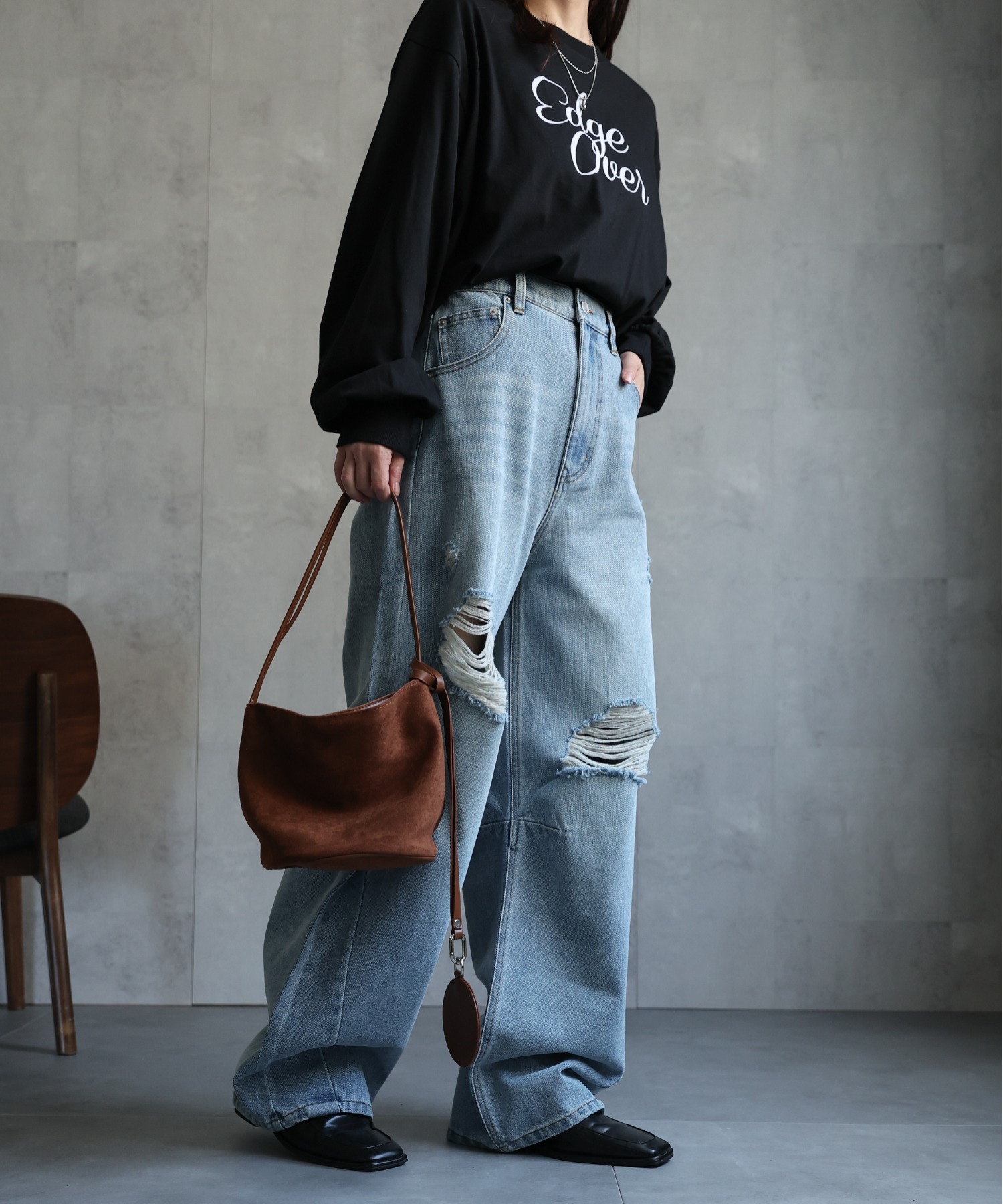 model：156cm 着用サイズ：FREE
