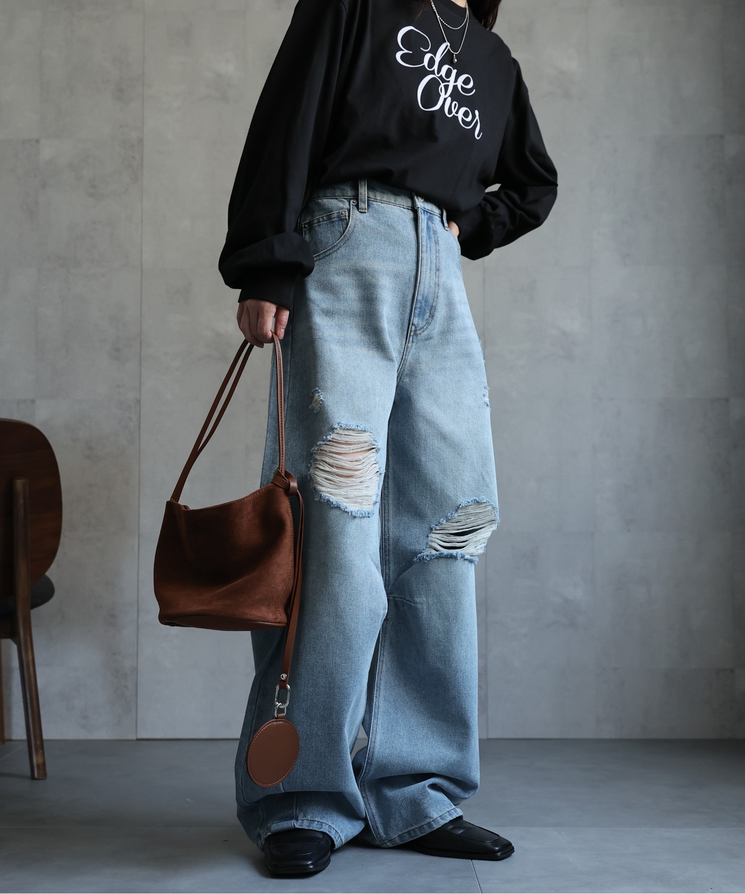 model：156cm 着用サイズ：FREE