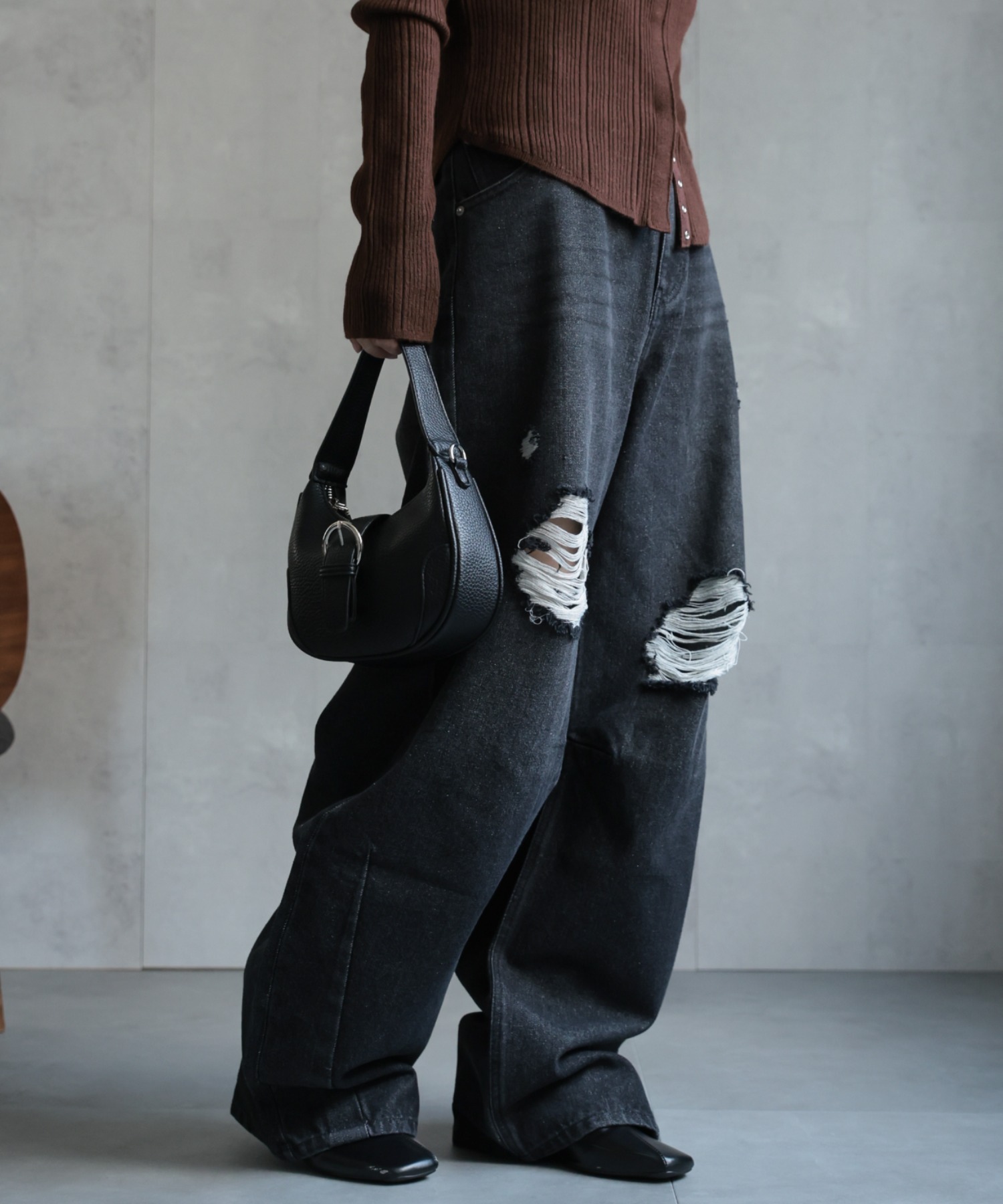 model：156cm 着用サイズ：FREE