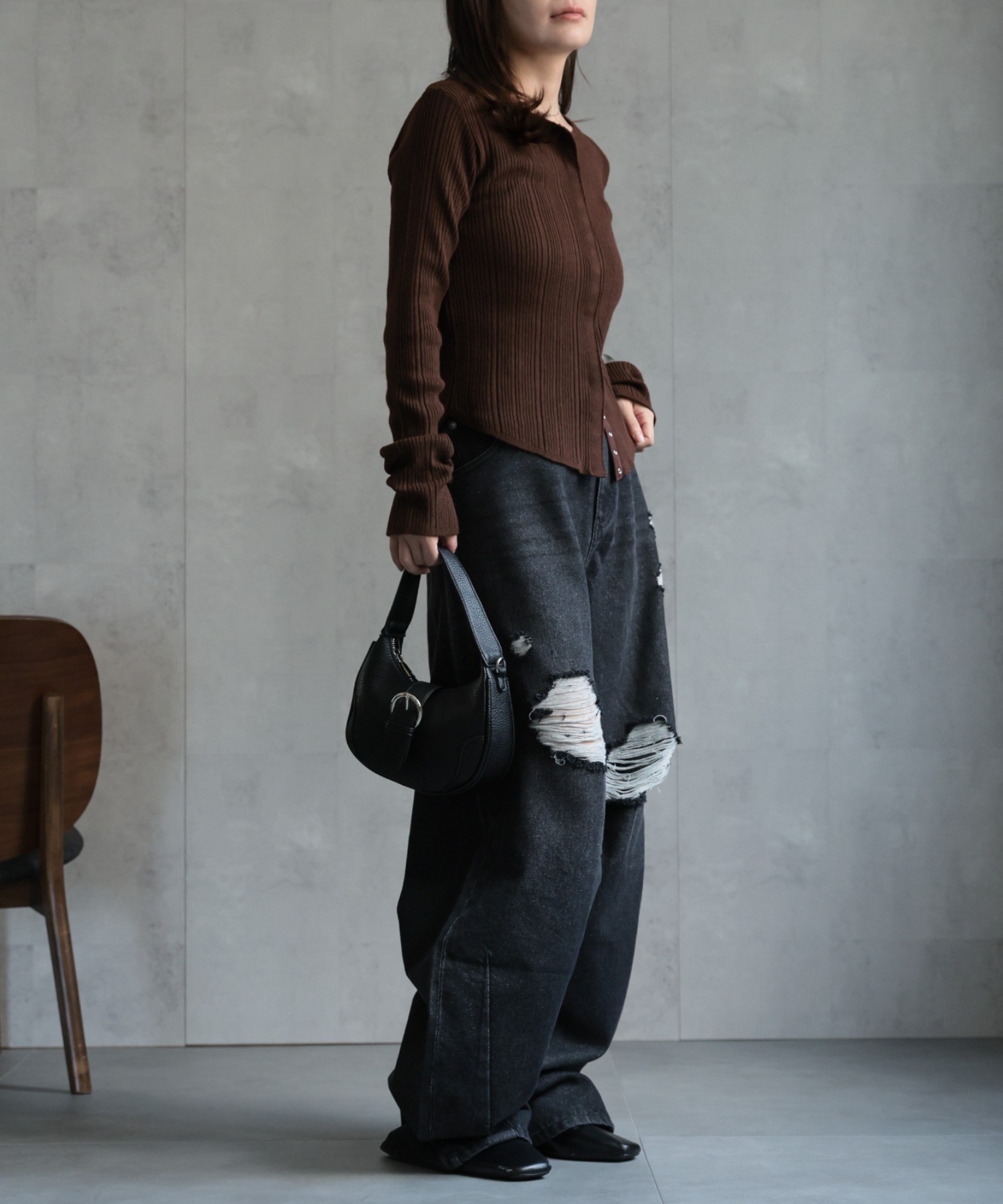 model：156cm 着用サイズ：FREE