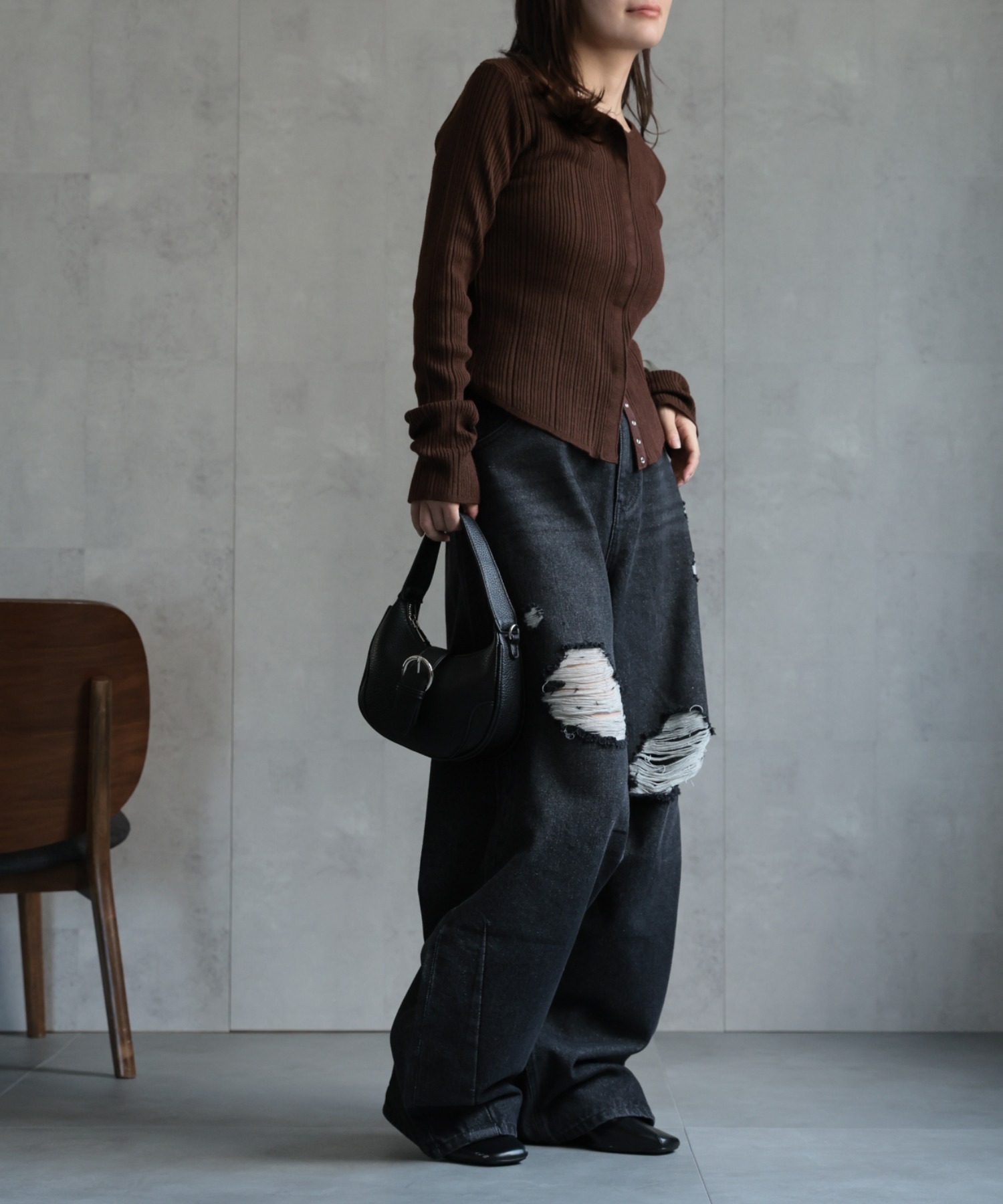 model：156cm 着用サイズ：FREE