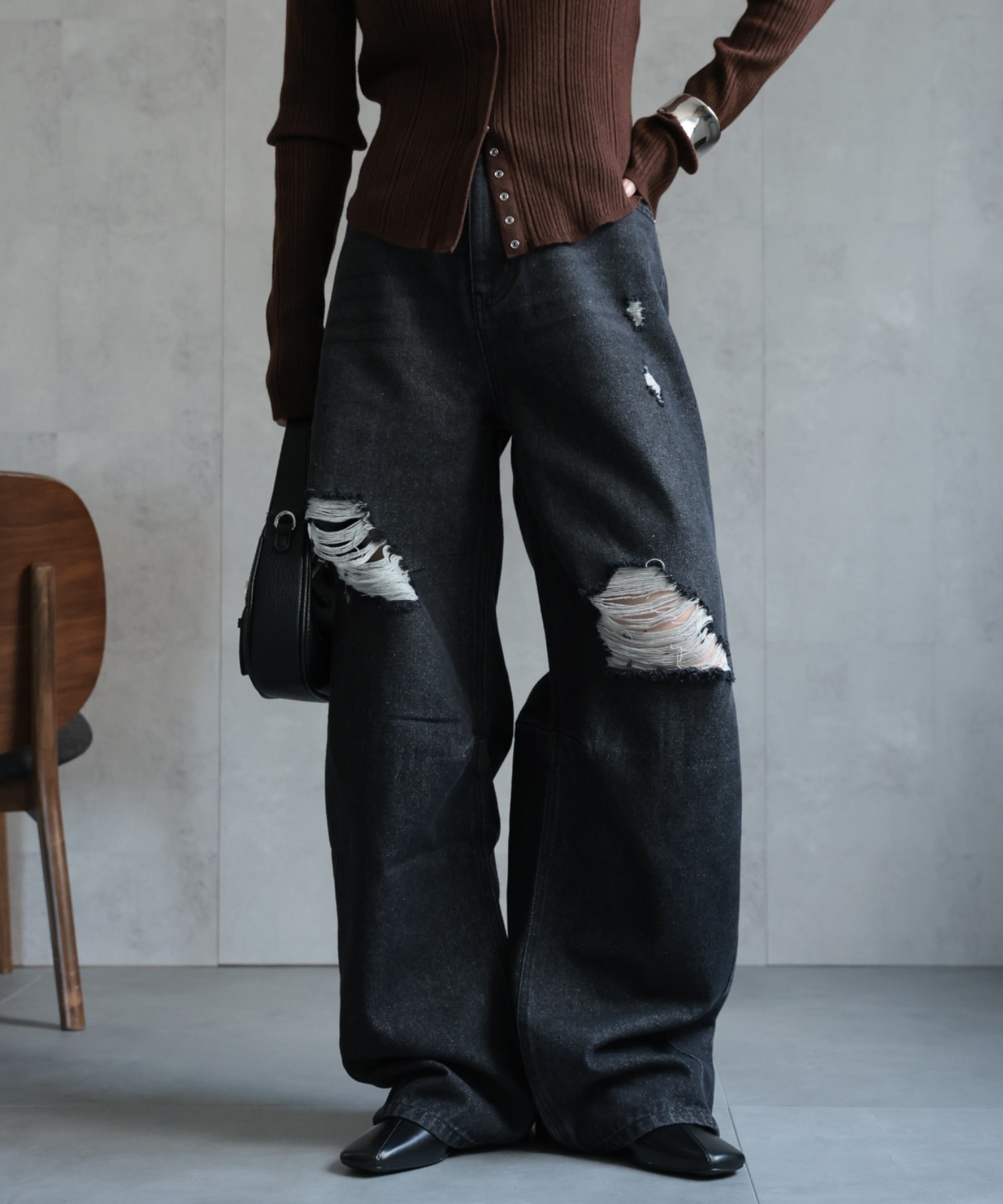 model：156cm 着用サイズ：FREE