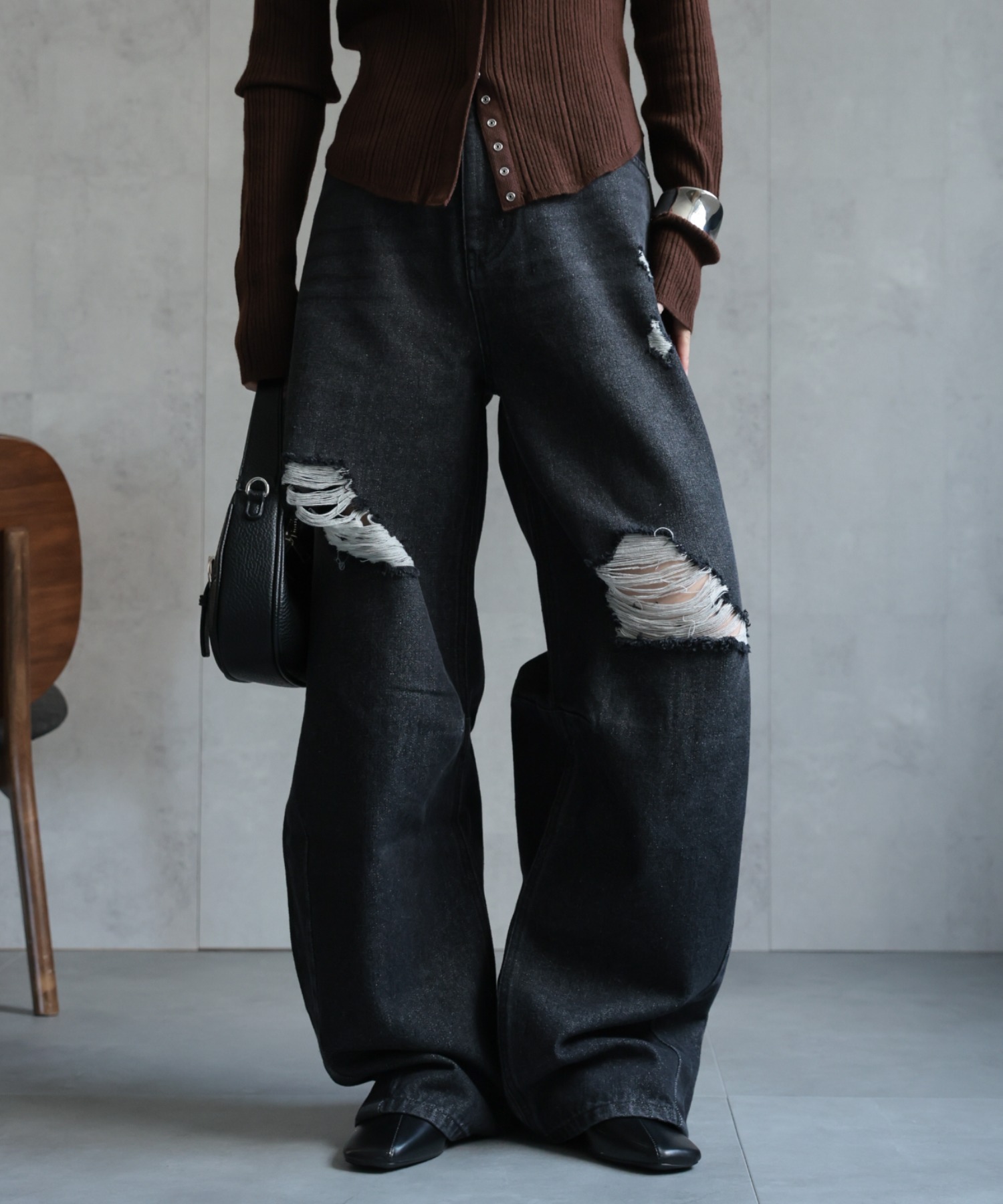model：156cm 着用サイズ：FREE