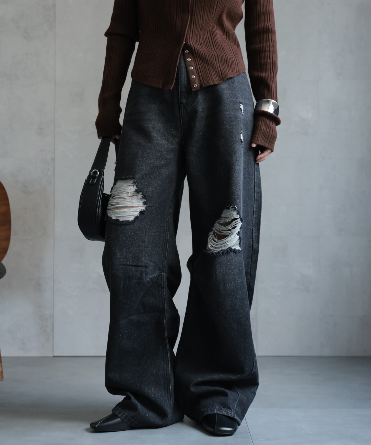 model：156cm 着用サイズ：FREE