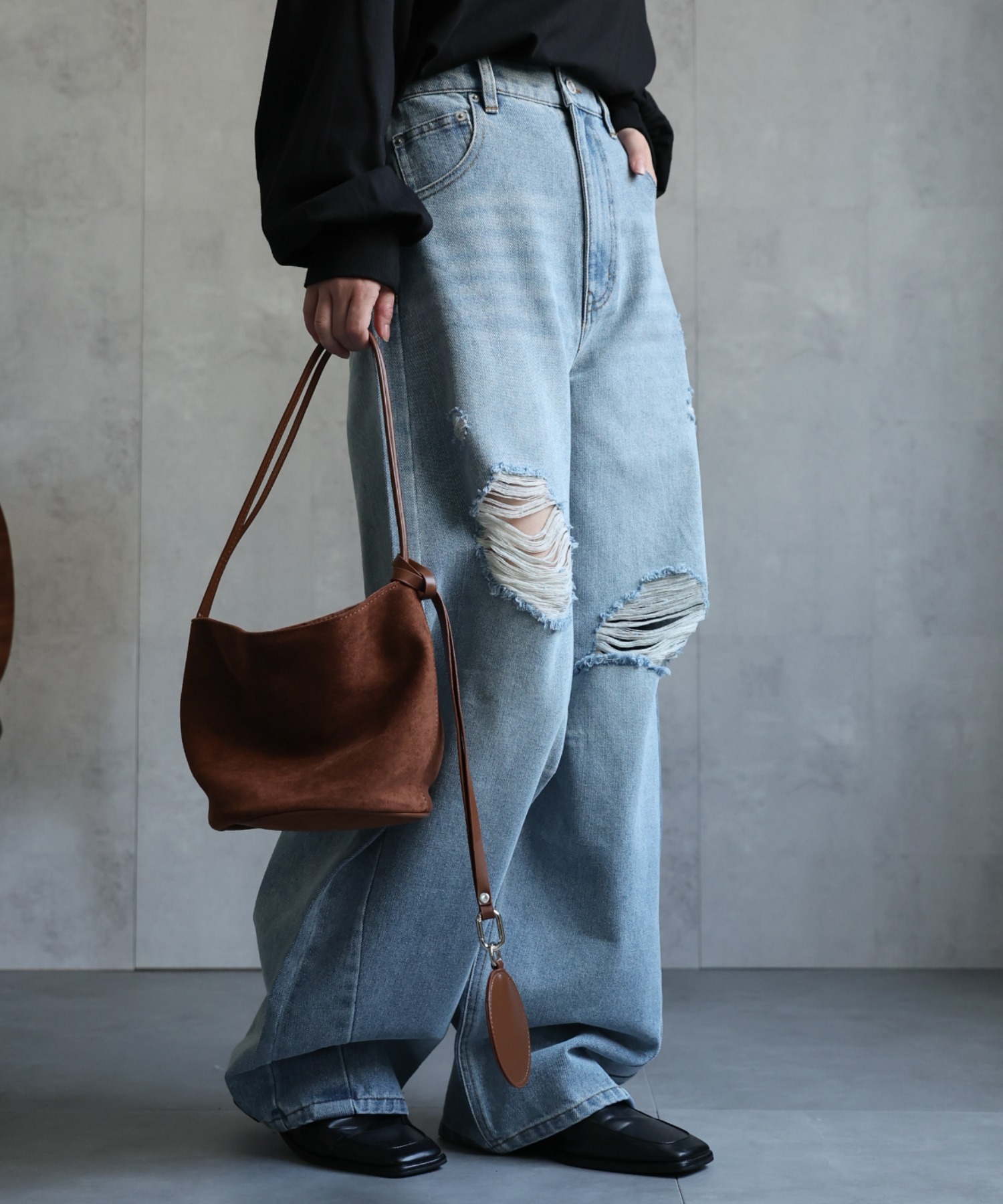 model：156cm 着用サイズ：FREE