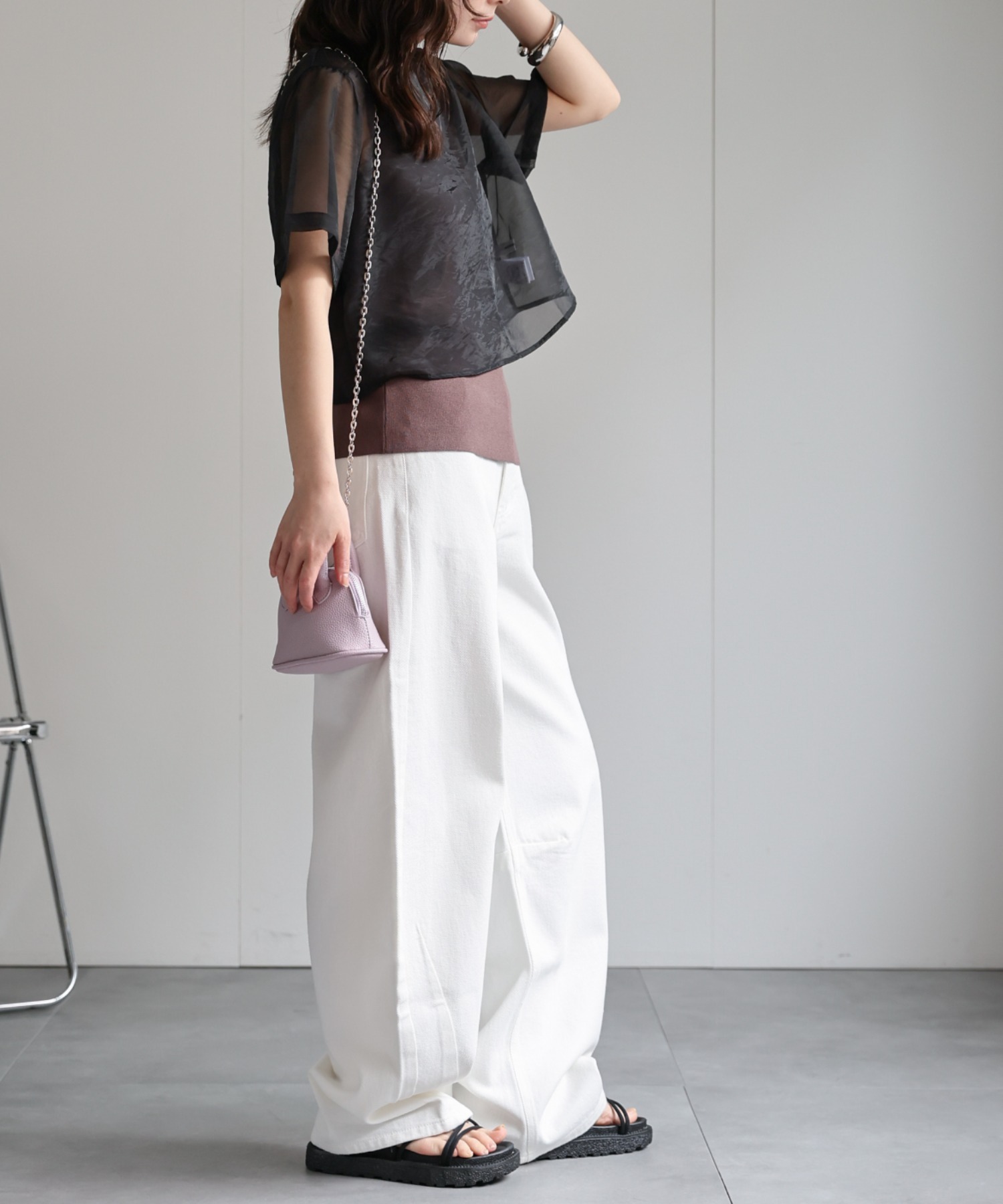 model：156cm 着用サイズ：FREE