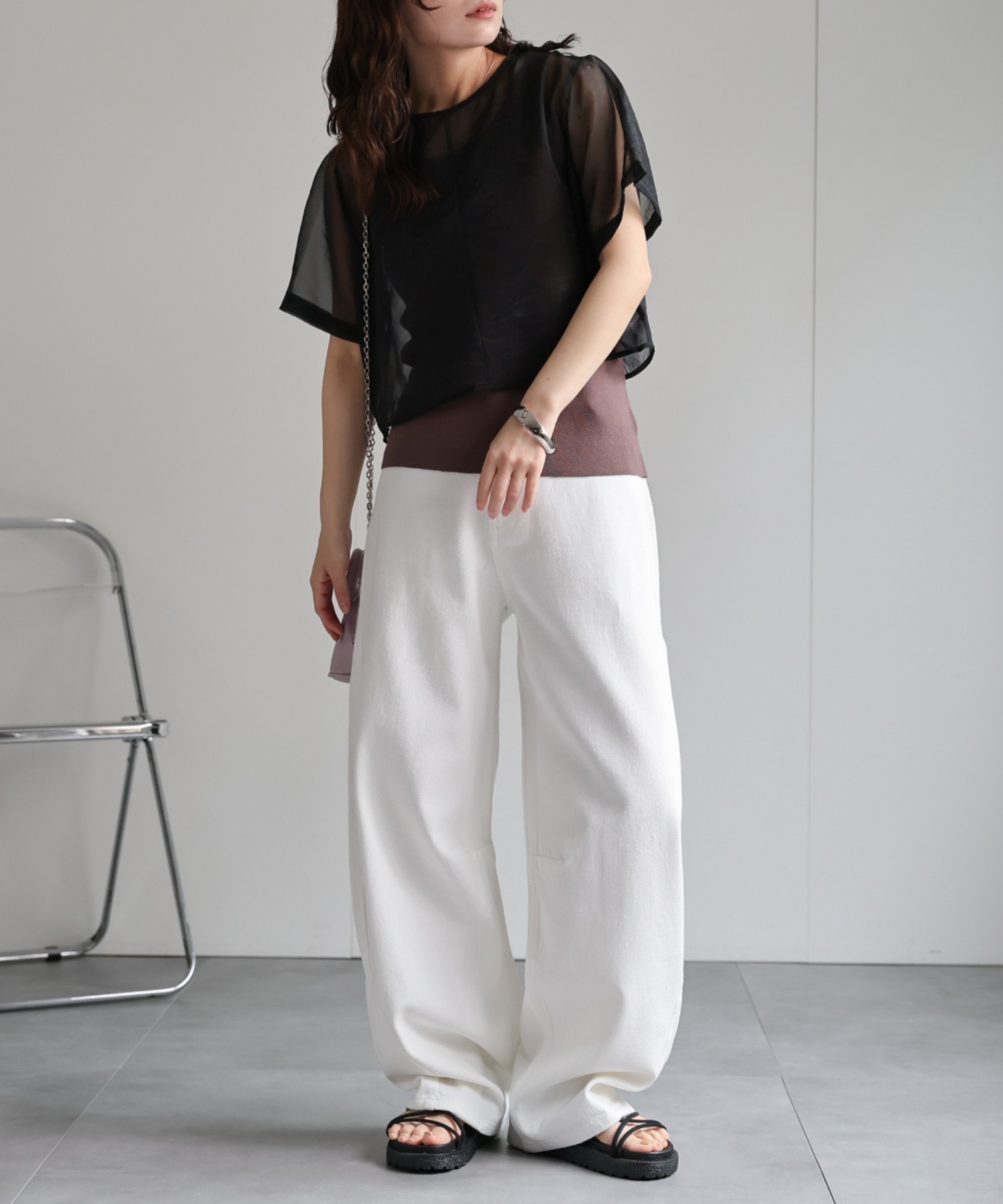 model：156cm 着用サイズ：FREE
