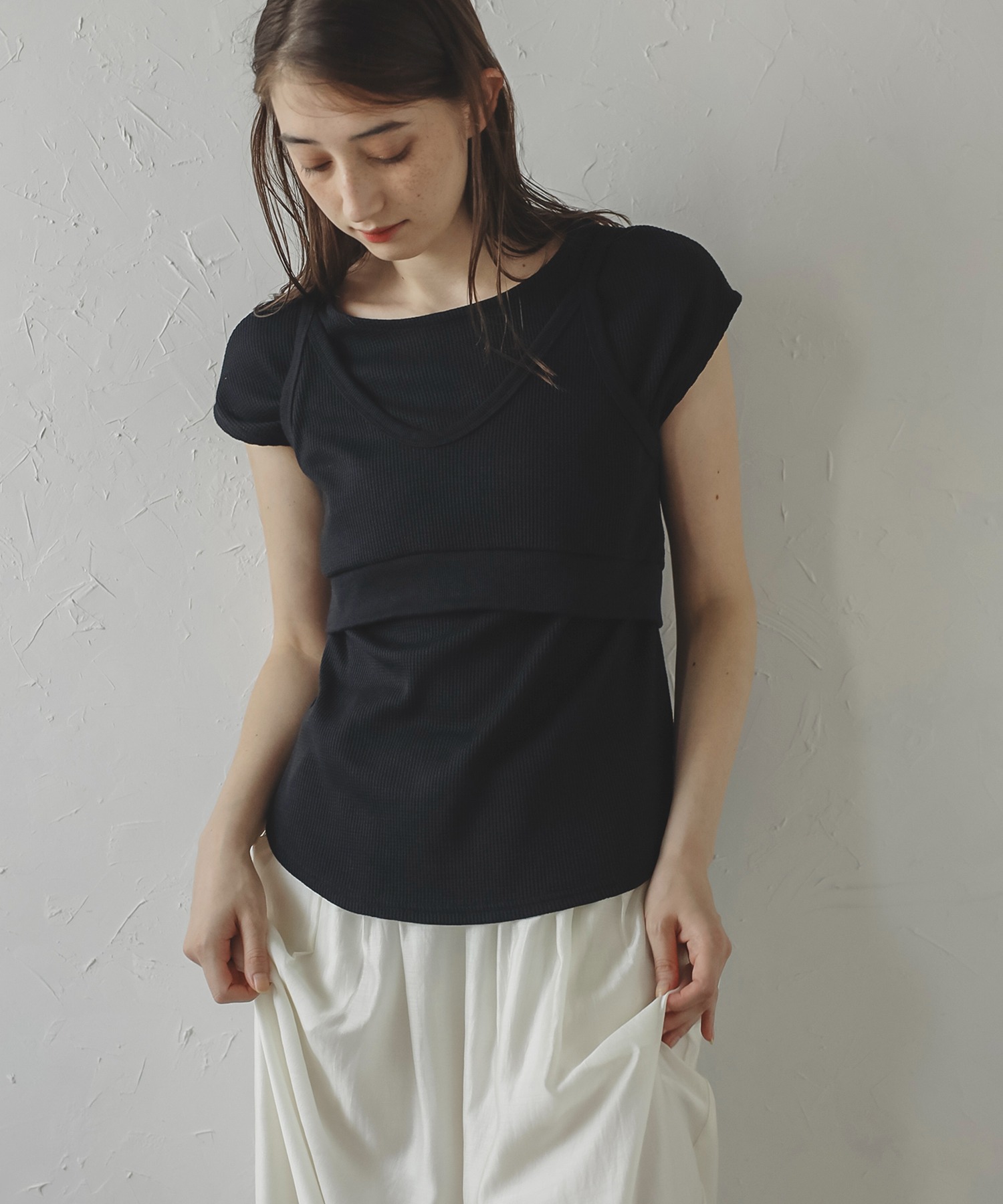 model：H164 着用サイズ：FREE