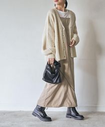 【WEB限定】秋冬に馴染むスウェード風素材。2WAYジャンパースカート