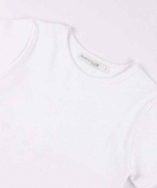 [FANCY CLUB] Tシャツ 半袖 BACK CORSET TEE ホワイト A'GEM/9 × .kom 『 FANCY CLUB/ファンシークラブ』 BACK CORSET