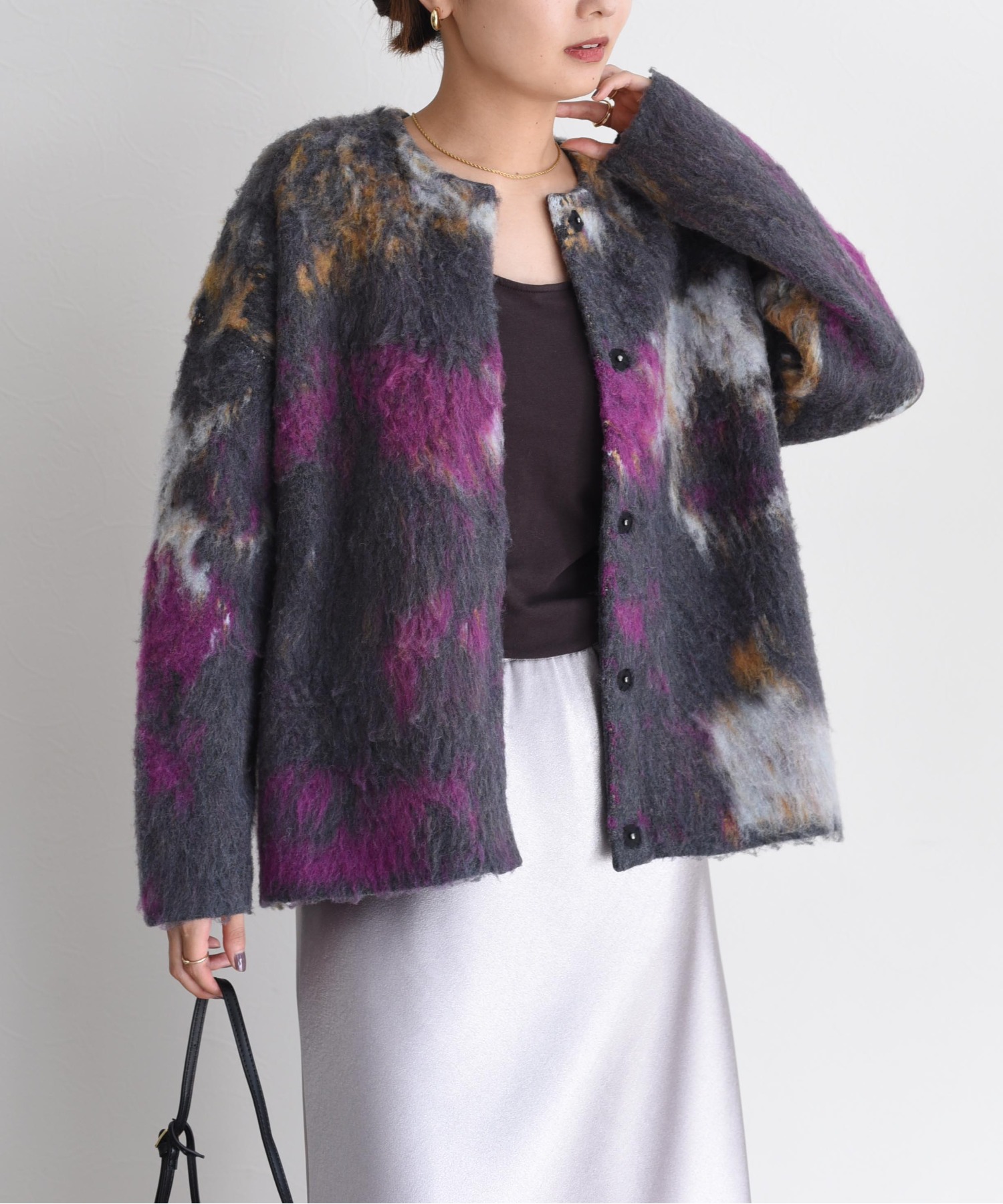 アートJQシャギーニットカーデ Eimee Law│Eimee Law & LHELBIE 公式