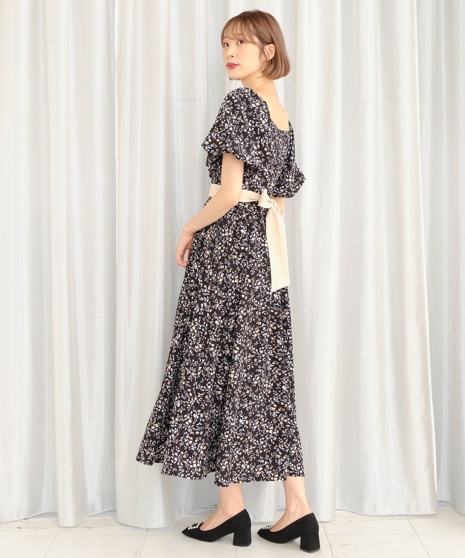 フロントギャザーフラワーワンピース Titty Co Titty Co Online Store ティティーアンドコーオンラインストア フロントギャザーフラワーワンピース Titty Co Titty Co Online Store ティティーアンドコーオンラインストア