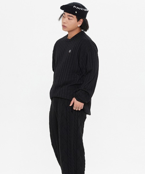 ★韓国の人気★【ROMANTIC CROWN】★TWO TONE RIB KNIT VES.T★ ☆韓国の人気☆【ROMANTIC CROWN】☆TWO TONE RIB KNIT VES.T