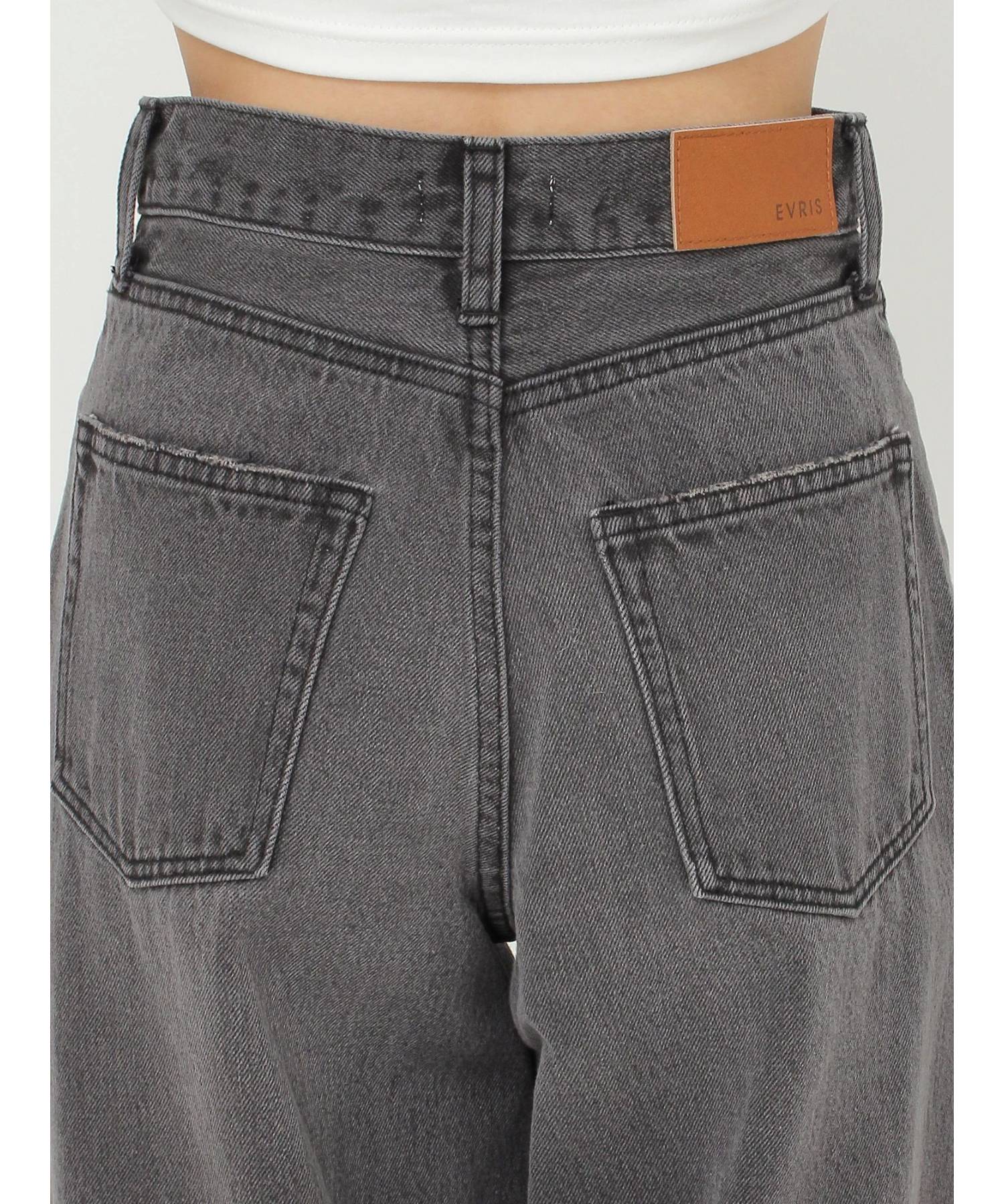 ニータックワイドデニムパンツ